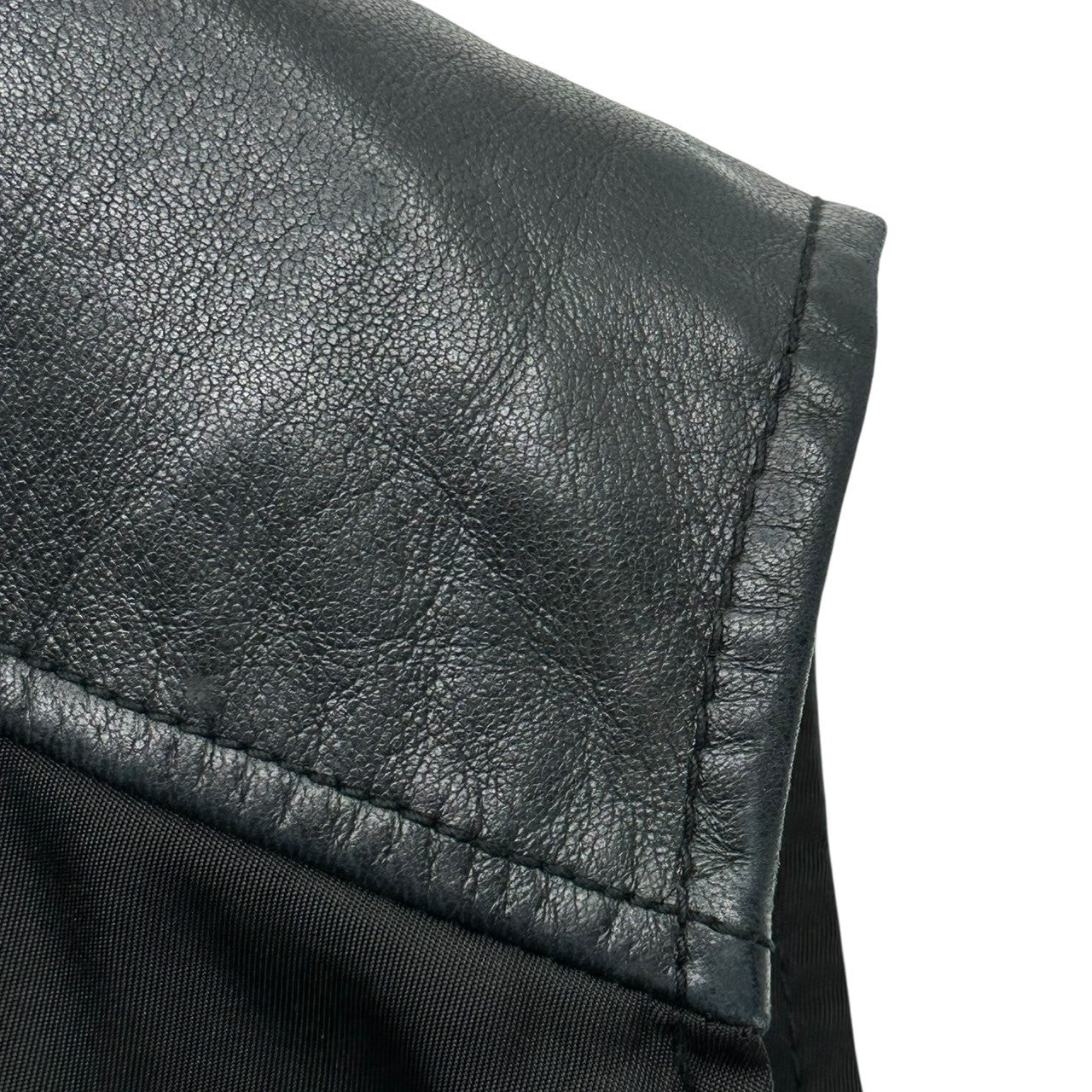 PRADA(プラダ) 1996 Archive Leather Nylon Docking Vest アーカイブ レザー ナイロン ドッキング ベスト M ブラック 90's 90年代