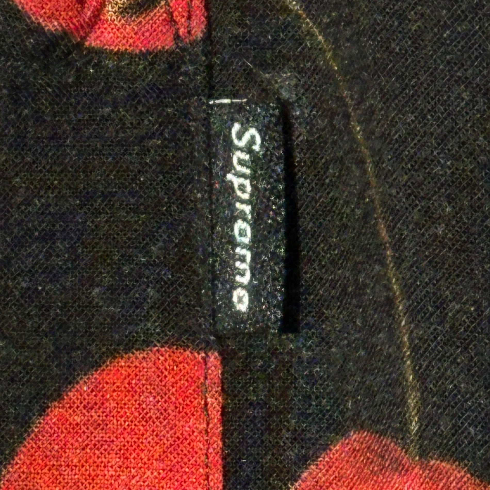 SUPREME(シュプリーム) 19SS cherry rayon shirt チェリー レーヨン シャツ 開襟 M ブラック×レッド