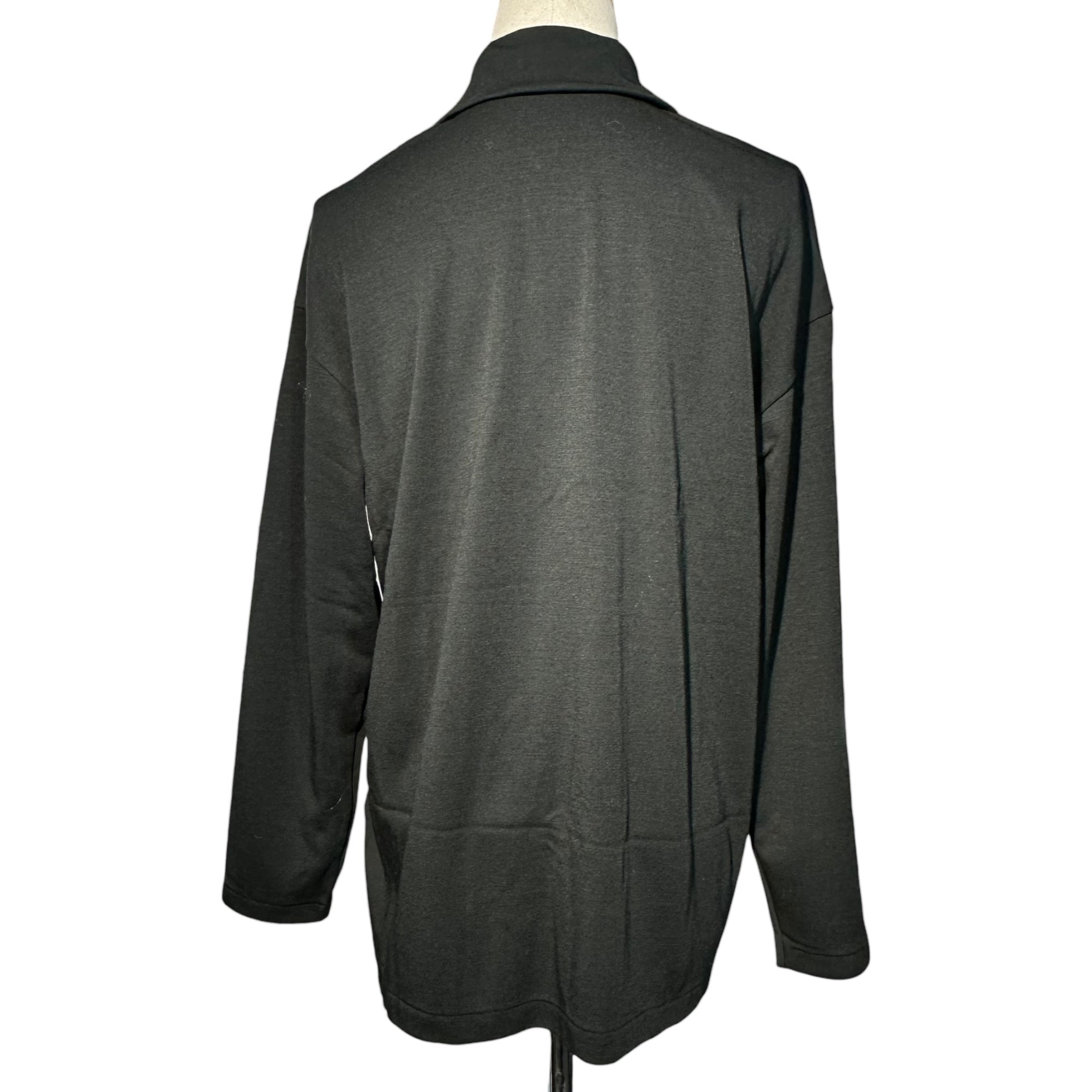 Y's(ワイズ) Repeat Alternately Button L/S Shirt レピート オールターネートリー ボタン 長袖 シャツ YJ-T38-142 ブラック ジグザグ