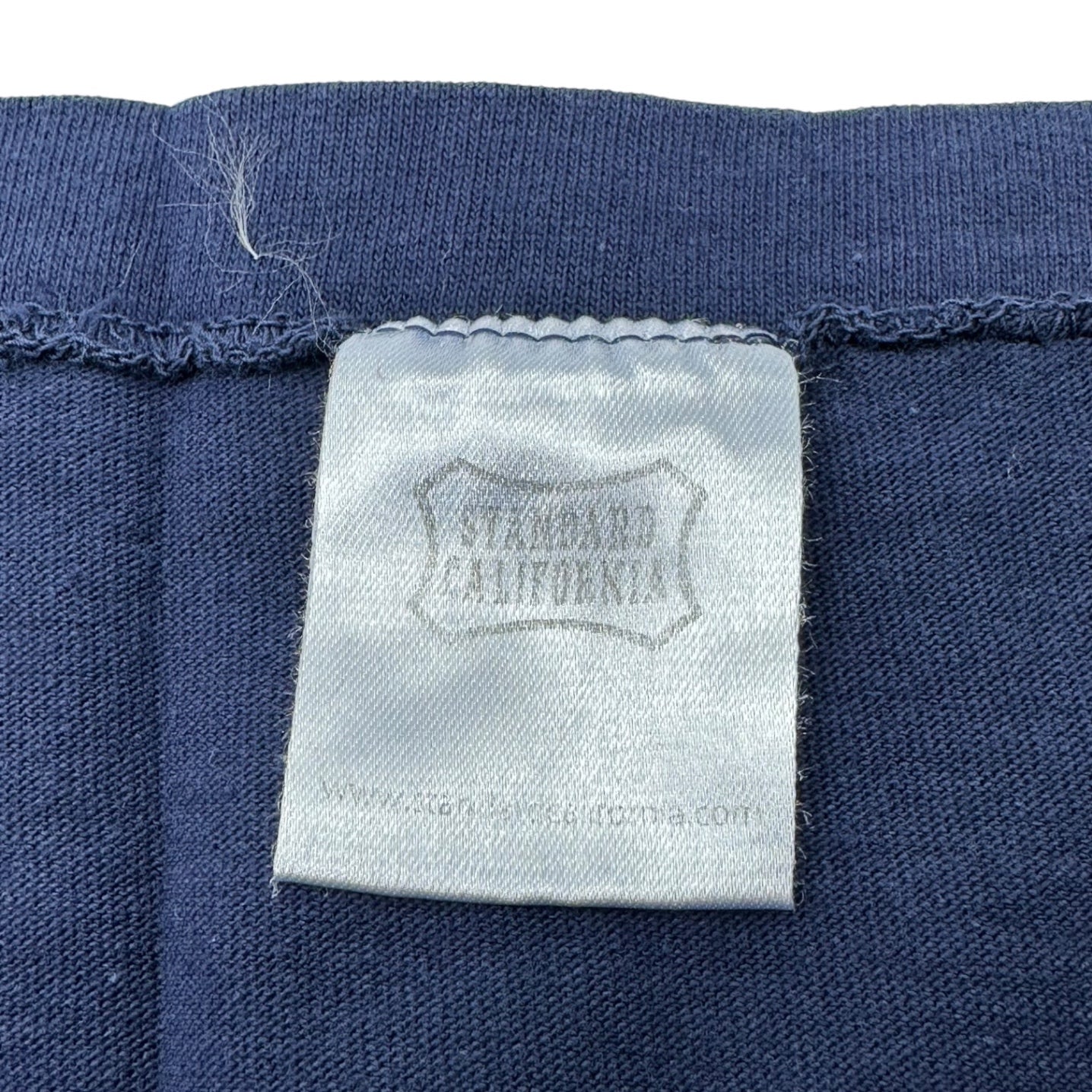STANDARD CALIFORNIA(スタンダード カリフォルニア) SD US Cotton Logo Baseball T コットン ロゴ ベースボール 長袖 Tシャツ TSBLC090 XL ネイビー