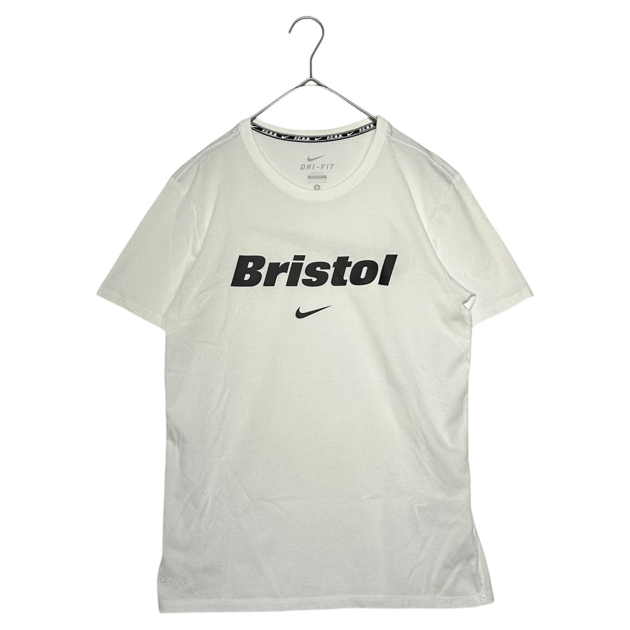 F.C.Real Bristol FCRB(エフシーレアルブリストル) LOGO S/S TEE ロゴ プリント 半袖 Tシャツ 823131-100 S ホワイト NIKE