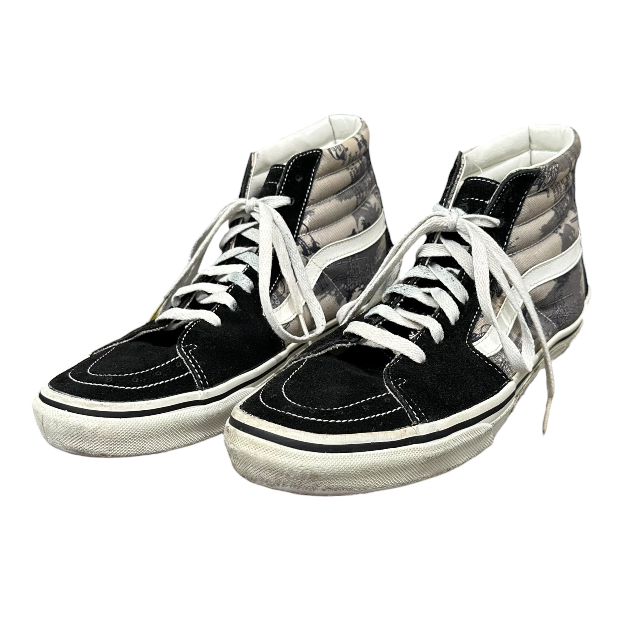 VANS×STUSSY(バンズ×ステューシー) SK8-HI スケート ハイ V38STUSSY 27.5 ブラック ハイカット スニーカー コラボ