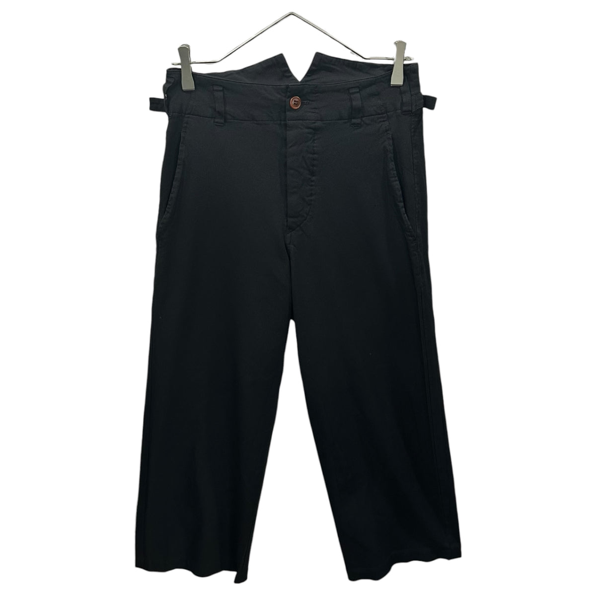 COMME des GARCONS COMME des GARCONS(コムデギャルソンコムデギャルソン) 2005SS Polyester Felted Straight-Leg Pants ポリ 縮絨 ストレート パンツ RO-P007 S ブラック AD2004