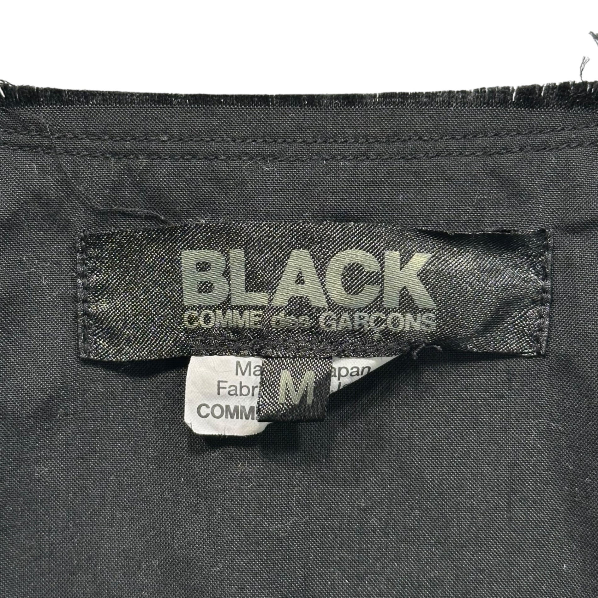BLACK COMME des GARCONS(ブラックコムデギャルソン) 22AW L/S T-Shirt with Shirt Sleeve Docking シャツスリーブ ドッキング 長袖 カットソー 1J-B014 M グレー×ブラック AD2022 男女着用可能