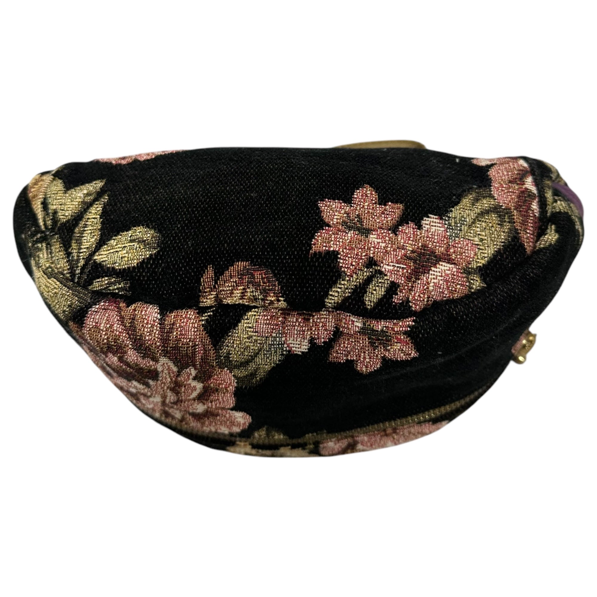 VOO(ヴォー) gobelins waist pouch ゴブラン ウエスト ポーチ ブラック 斜め掛け ショルダーバッグ 花柄