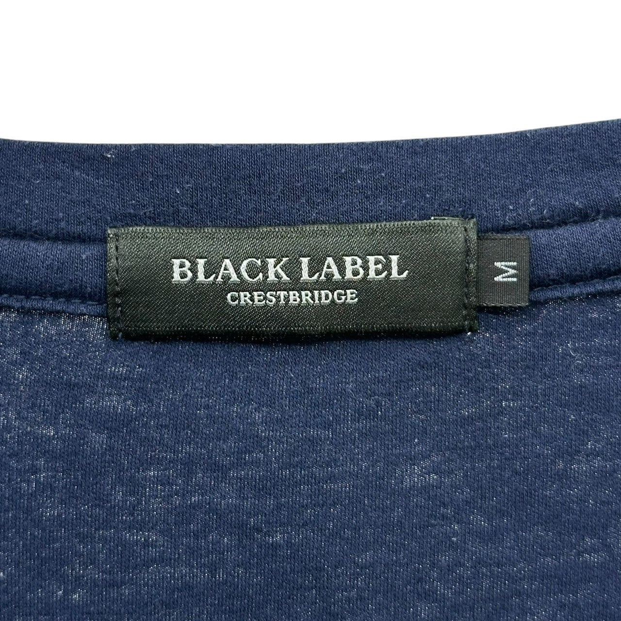 BLACK LABEL CRESTBRIDGE(ブラックレーベルクレストブリッジ) Burberry Check Crew Neck T-Shirt Nova Check バーバリー チェック クルーネック Tシャツ ノヴァチェック 51P20-720-26 M ネイビー