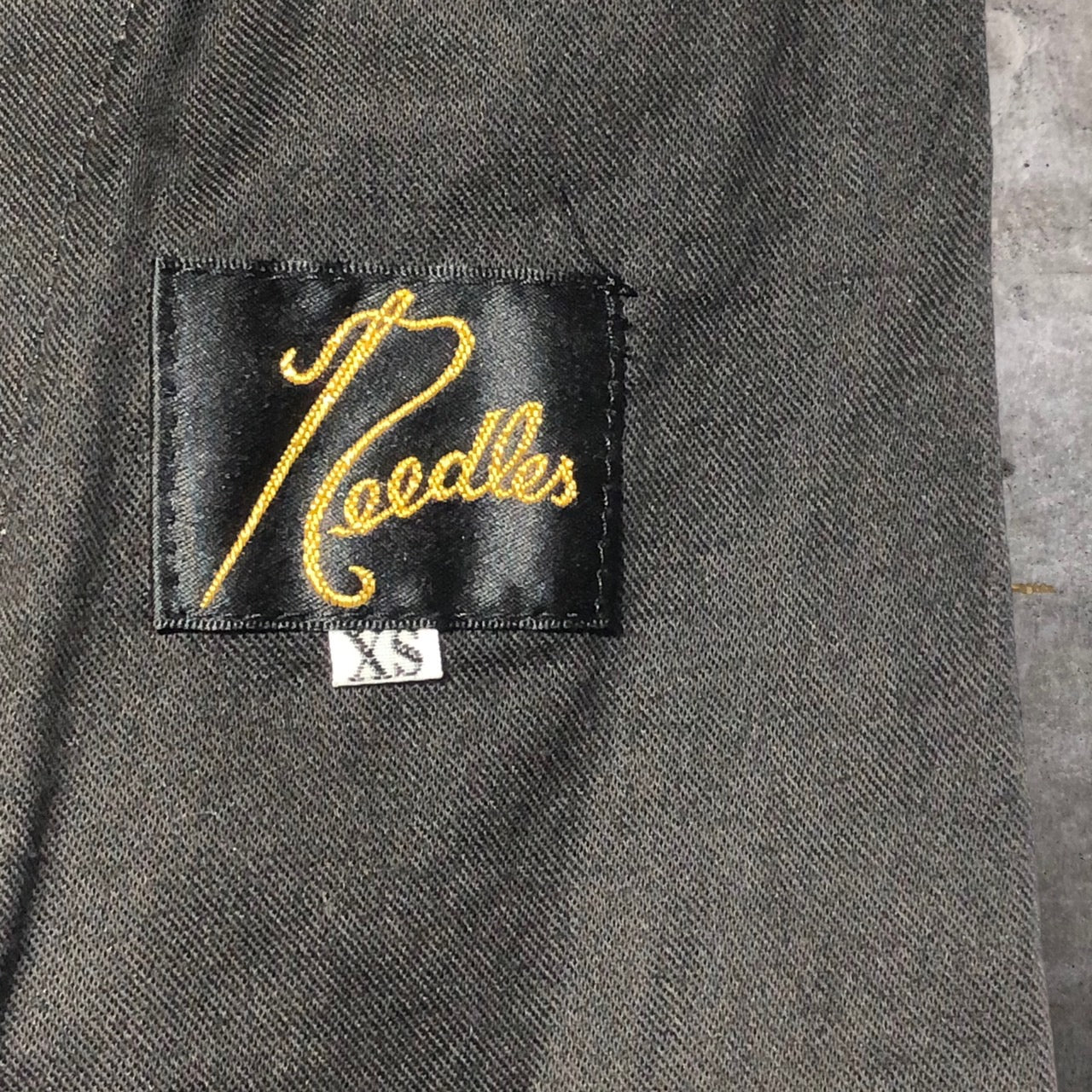 Needles(ニードルズ) Side Tab Trouser/ピヨン刺繍スラックスパンツ KP331 XS ホワイト STUDIOUS別注