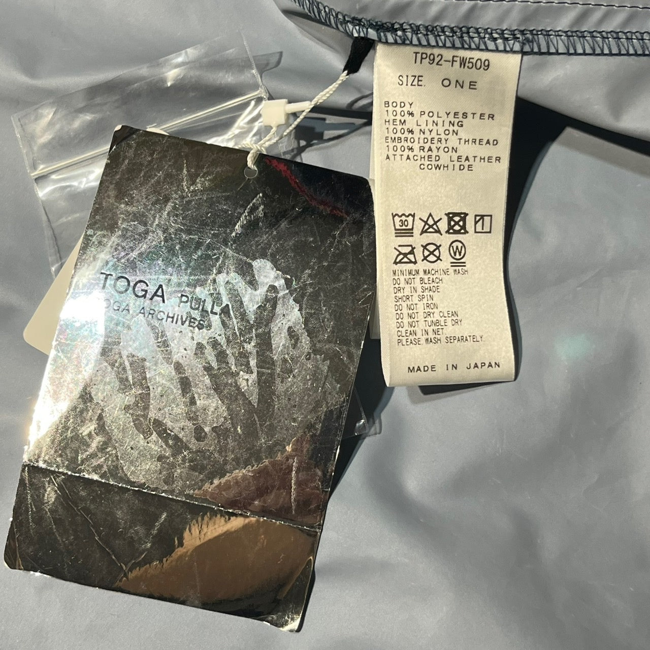 TOGA PULLA×OUTDOOR PRODUCTS(トーガプルラ×アウトドアプロダクツ) 19AWPoncho OUTDOOR SP TP92-FW509 ONE(FREE) ネイビー