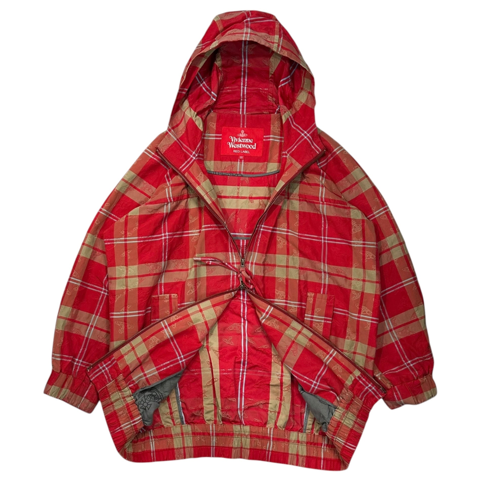 Vivienne Westwood RED LABEL(ヴィヴィアンウエストウッドレッドレーベル) Orb Design Hooded Zip-Up Jacket オーブ デザイン フーデッド ジップアップ ジャケット 16-12-421001 00 レッド
