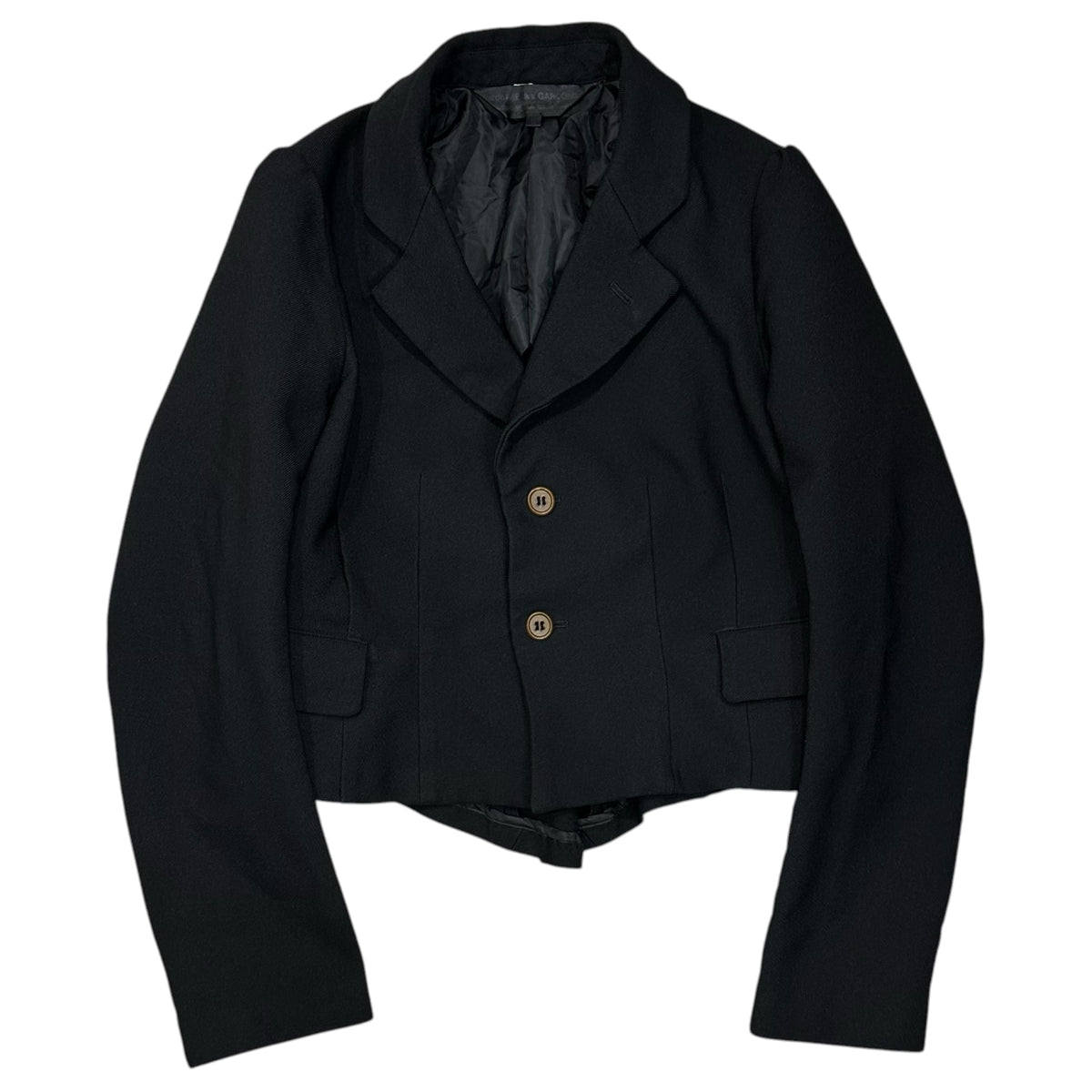 COMME des GARCONS COMME des GARCONS(コムデギャルソンコムデギャルソン) 2018AW Polyester Felted Short-Length Jacket ポリ 縮絨 ショートレングス ジャケット RB-J024 S ブラック AD2018