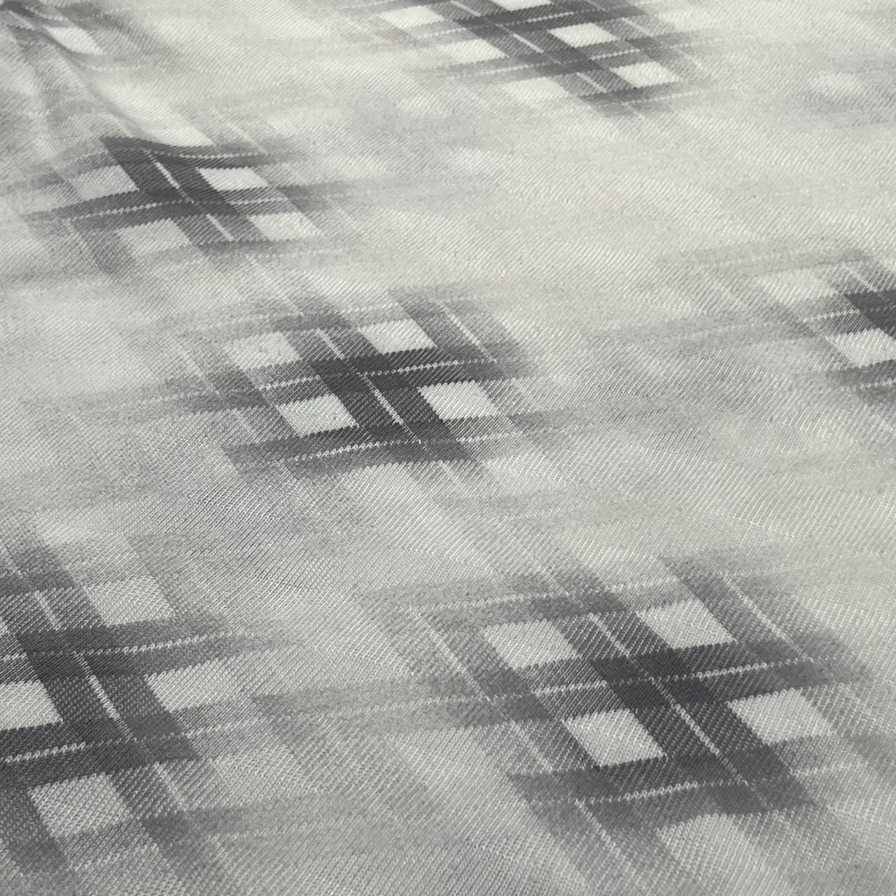 COMME des GARCONS HOMME(コムデギャルソンオム) 99ssFaint check cotton/polyknit sew かすれ チェック コットン ポリニットソー カットソー 長袖 HT-040220 表記なし(L程度) ホワイト AD1998 田中オム