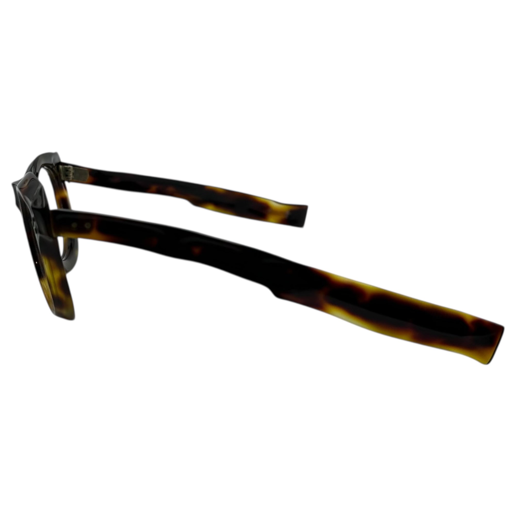 FRENCH VINTAGE(フレンチ ヴィンテージ) 40's Vintage Sunglasses Frames 40年代 ヴィンテージ サングラス フレーム 眼鏡 ブラウン アヴァンギャルド 芯無し セルロイド 3ドット