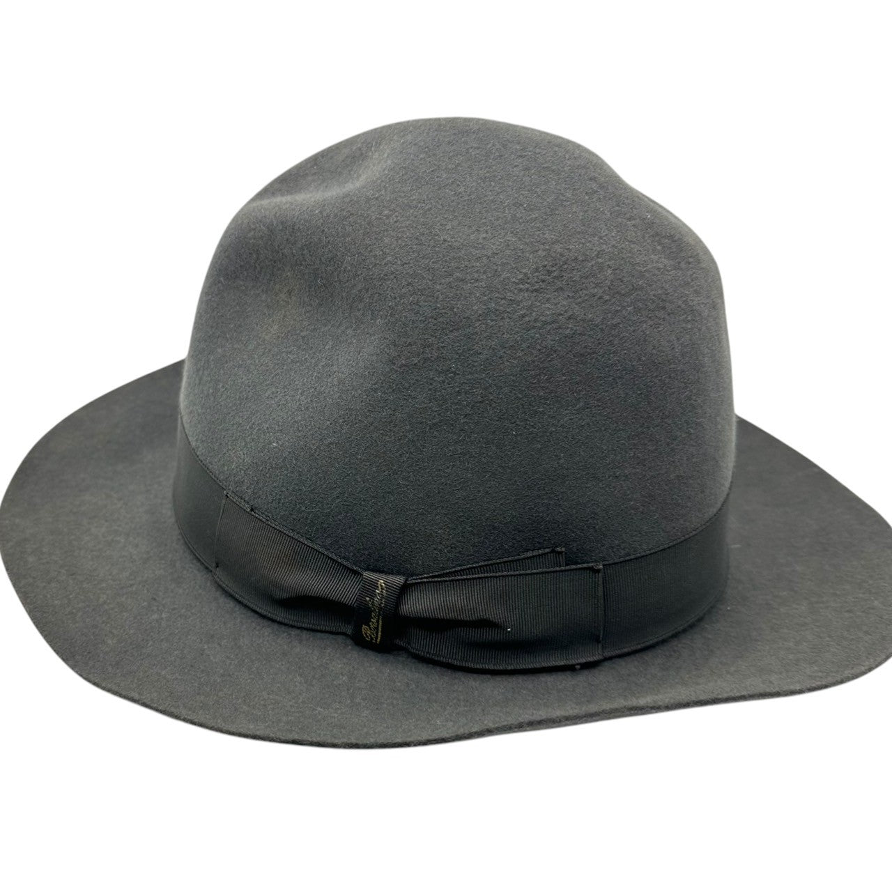 Borsalino(ボルサリーノ) Wool Medium Fold Over Hat 中折れ ハット グレー ウール 帽子