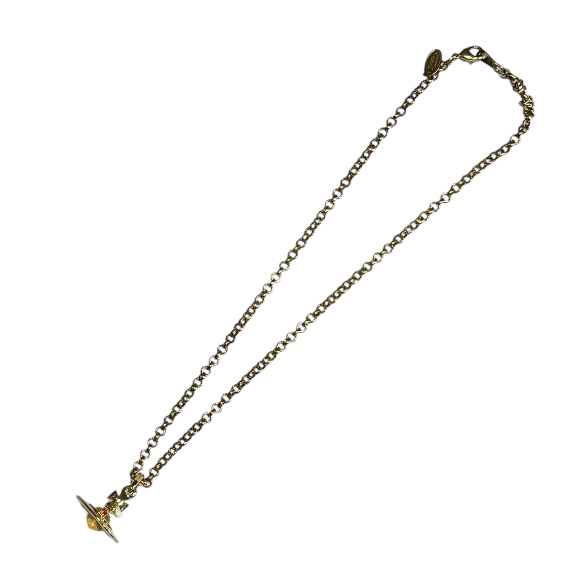 Vivienne Westwood(ヴィヴィアンウエストウッド) Orb Necklace オーブ ネックレス ゴールド×クリア
