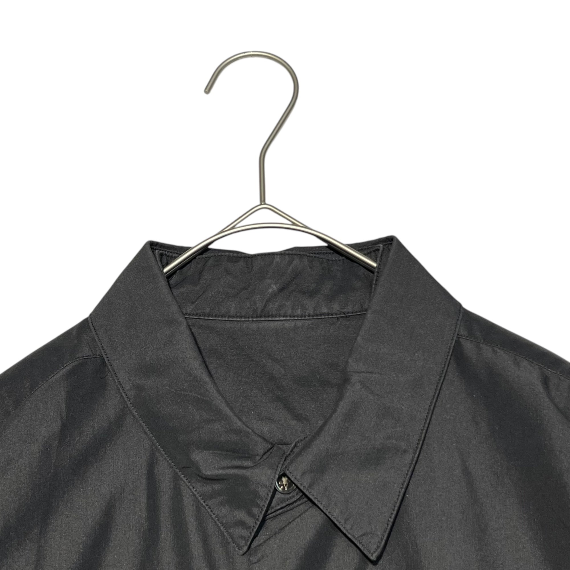 SSZ(エスエスズィー) 2WAY balloon overshirt 2WAY バルーン オーバー シャツ 11-11-6627-791 S ブラック 襟取り外し可能