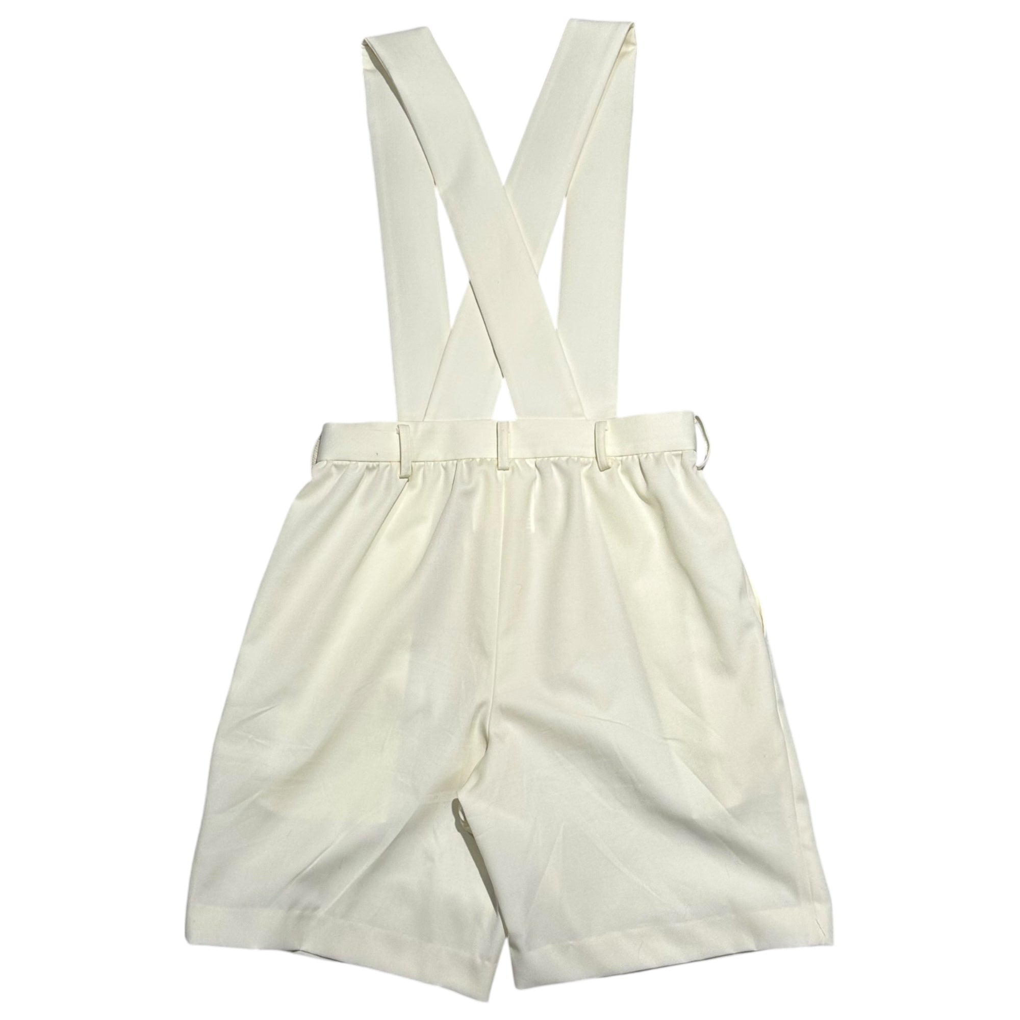 COMME des GARCONS Girl(コムデギャルソンガール) 23SS Suspender Shorts 吊り ショート パンツ NK-U002 XS アイボリー ハーフ サロペット サスペンダー