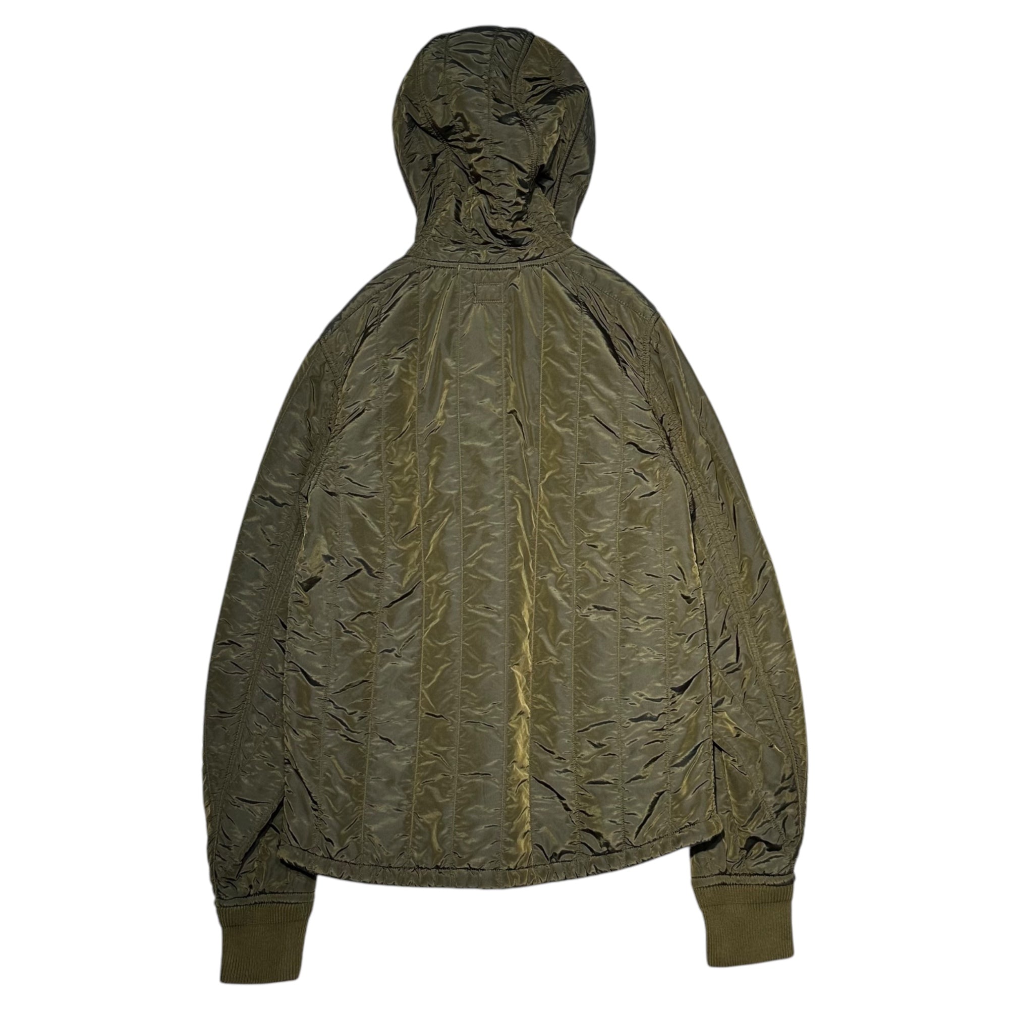 C.P.COMPANY(シーピーカンパニー) 07AW 4 pocket quilted hooded jacket 4ポケット キルティング フーデット ジャケット 4718M155 46 オリーブ 00's マウンテンパーカー ナイロン
