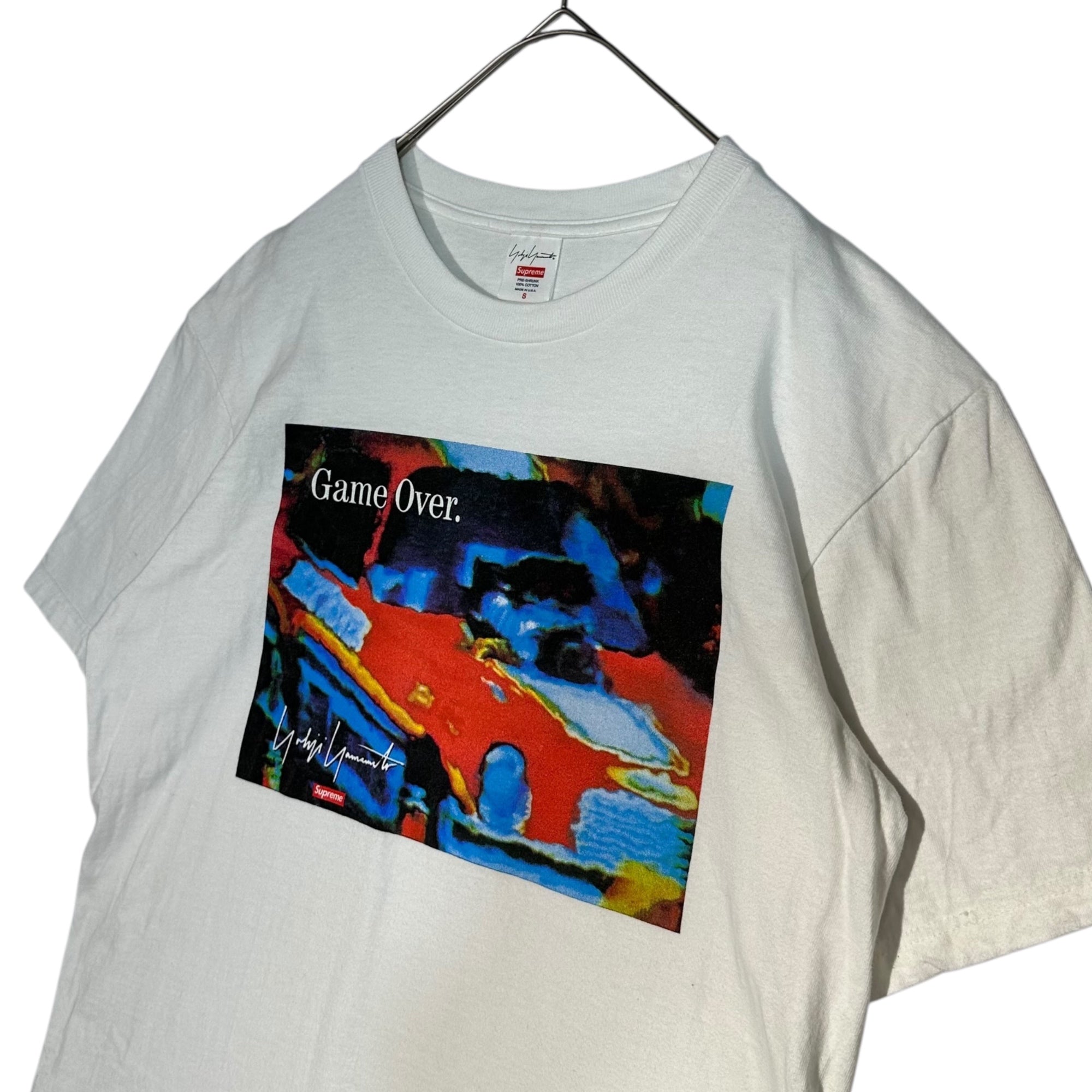 SUPREME×YOHJI YAMAMOTO(シュプリーム×ヨウジヤマモト) 20AW Game Over Tee ゲームオーバー グラフィック プリント Tシャツ S ホワイト 20FW