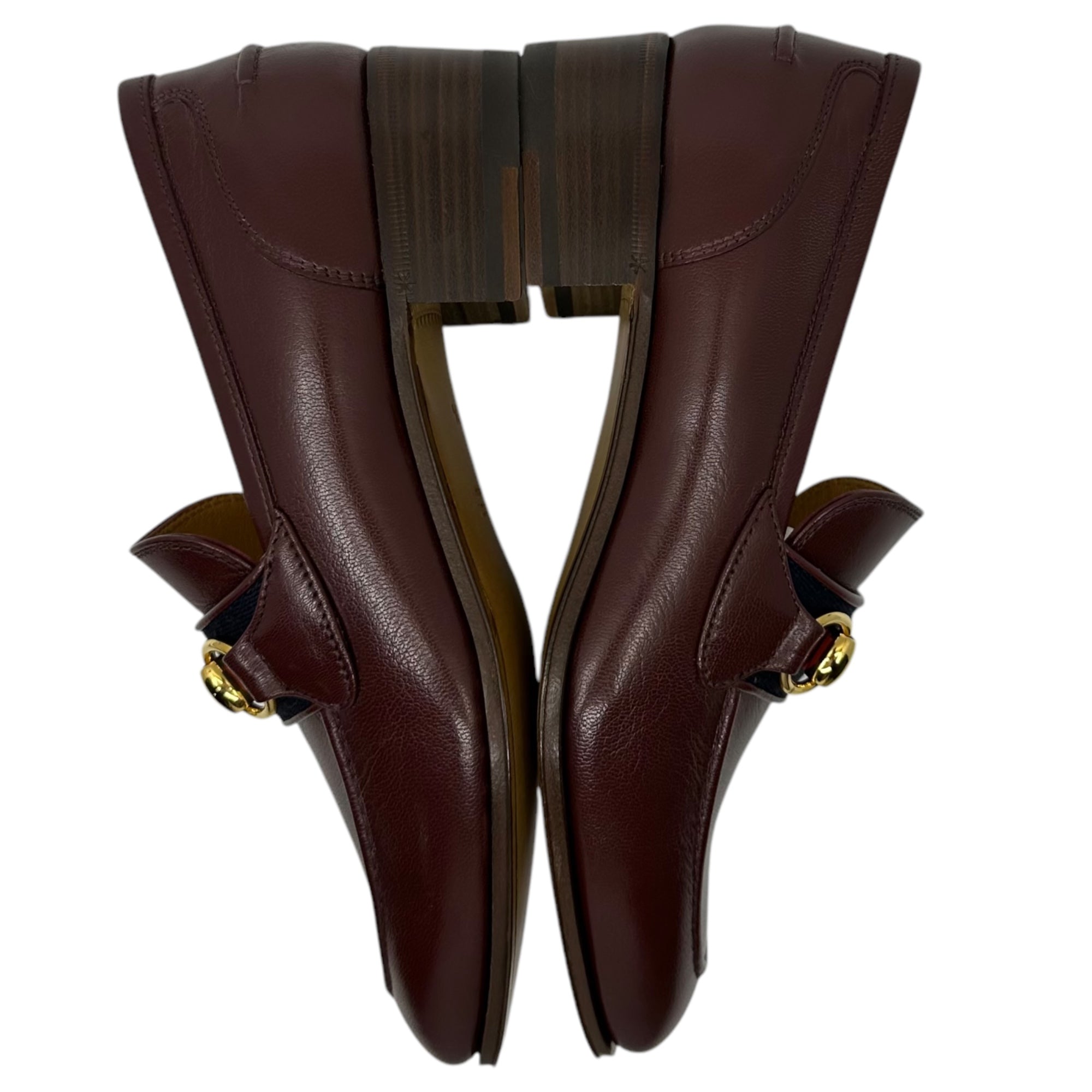 GUCCI(グッチ) Horsebit Sherry Line Loafer ホースビット シェリーライン ローファー 660819 35(22cm程度) 箱付 レザー ヒール 革靴 箱付