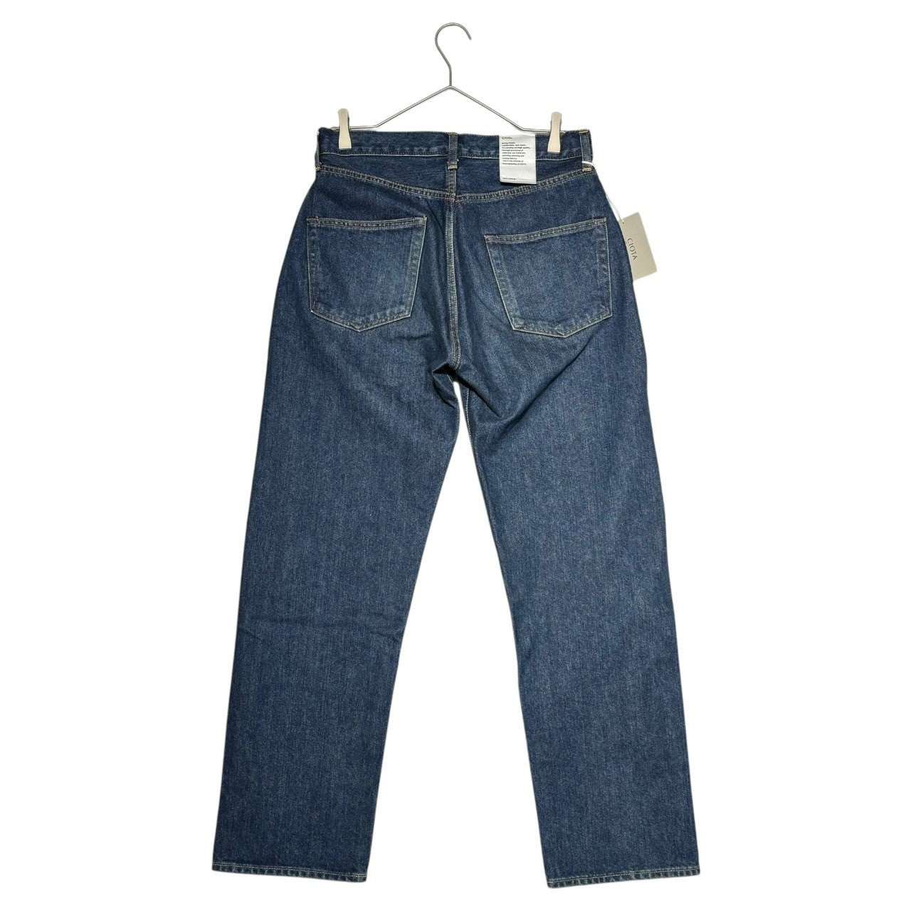 CIOTA(シオタ) 本藍 スビンコットン 13.5oz ストレート デニム パンツ NPTM-1STB-NIDBL-D 30 インディゴ D BLUE-D