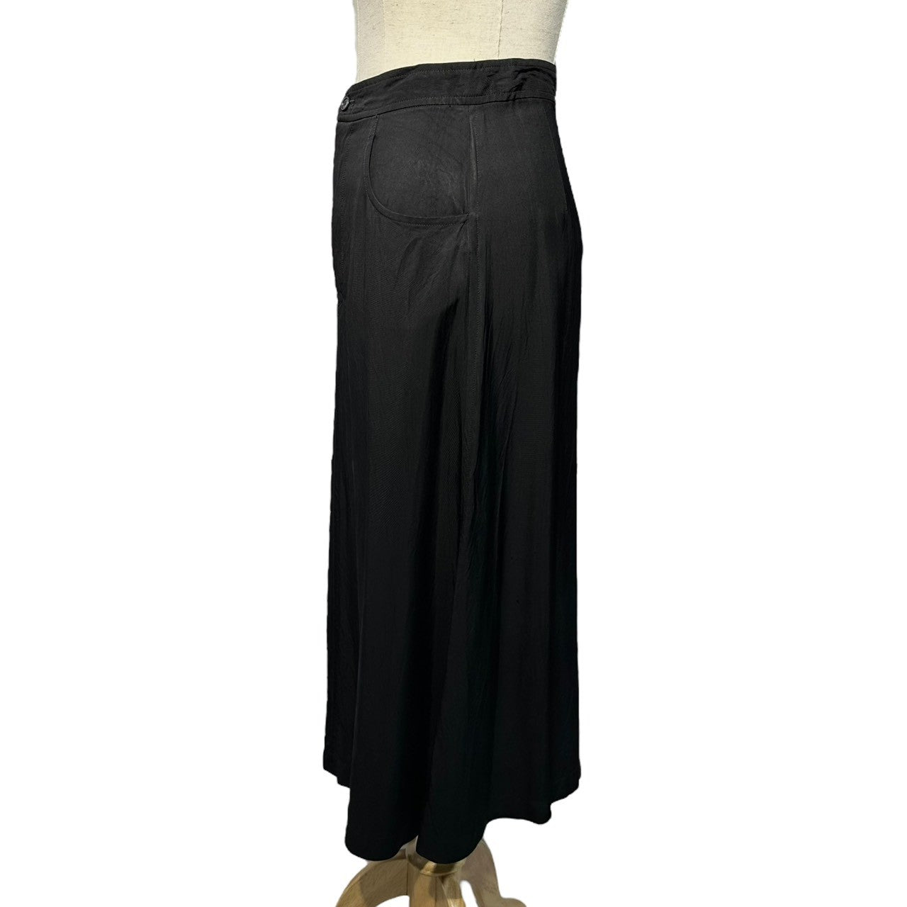 robe de chambre COMME des GARCONS(ローブドシャンブルコムデギャルソン) 80's Acetate Long Tight Skirt 80年代 アセテート ロング タイト スカート RS-080080 FREE ブラック AD表記無し 川久保玲 本人期