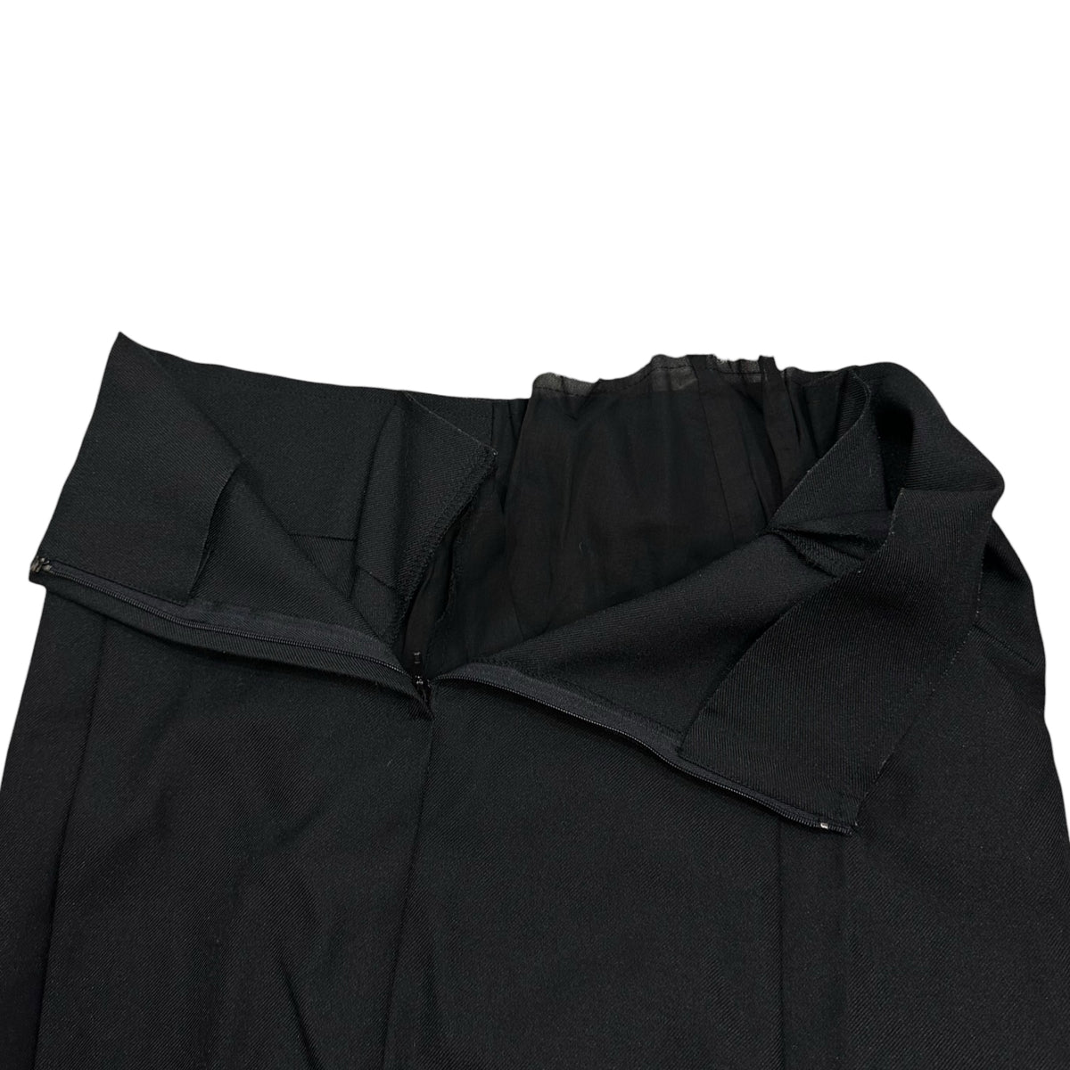 COMME des GARCONS(コムデギャルソン) 1999SS Cotton-Liner Polyester Skirt コットン ライナー エステル スカート GS-10009S S ブラック AD1998 90s アーカイブ