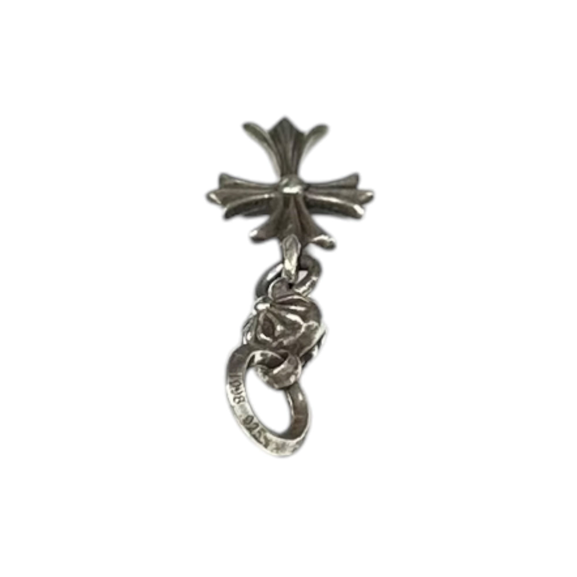 CHROME HEARTS(クロムハーツ) 1 Ball Tiny CH Cross Charm & Ball Chain 1ボール タイニー CH クロス チャーム ボール チェーン ネックレス シルバー