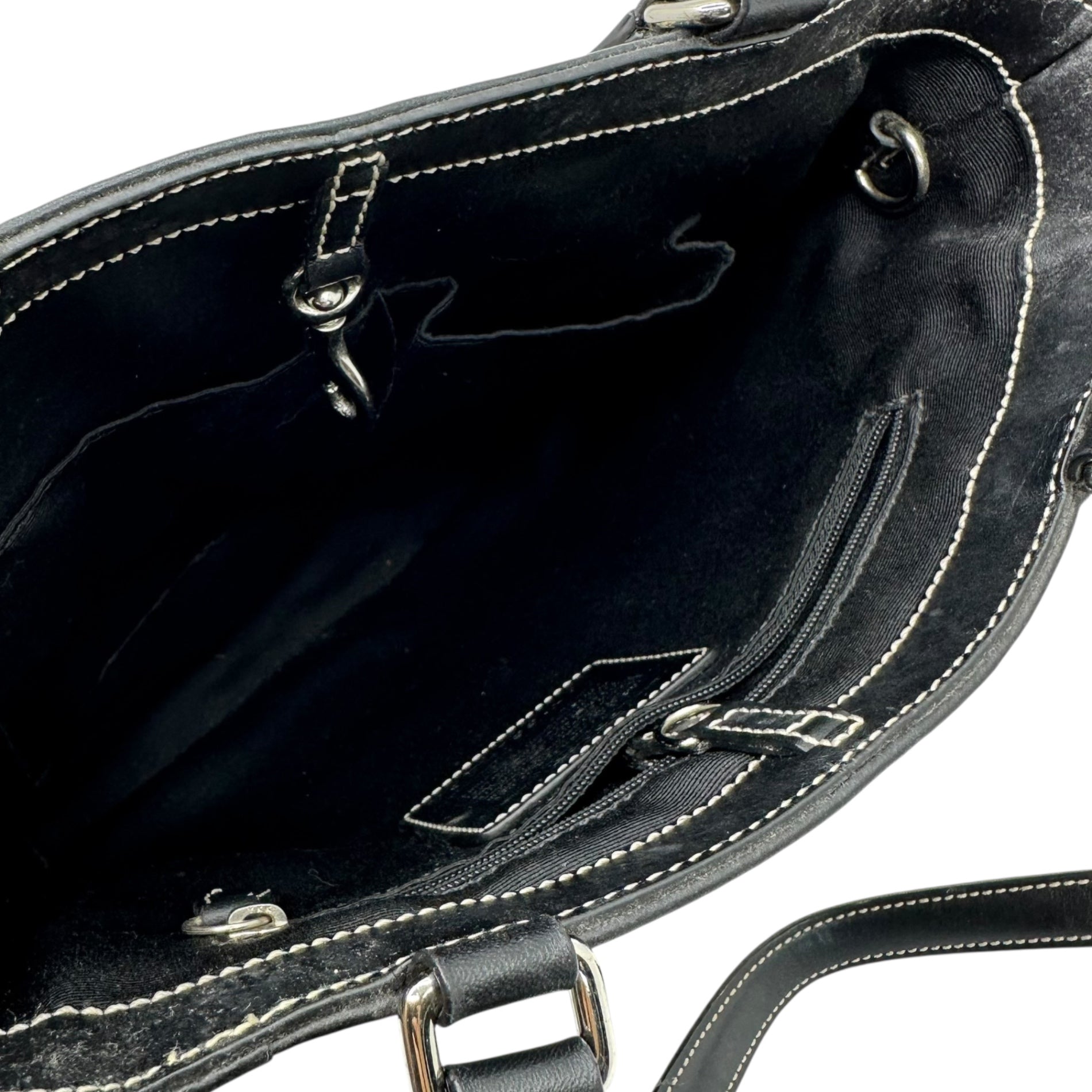 COACH(コーチ) Signature Canvas Leather Tote Bag シグネチャー キャンバス レザー トート バッグ 1464 グレー×ブラック 肩掛け ワンショルダー