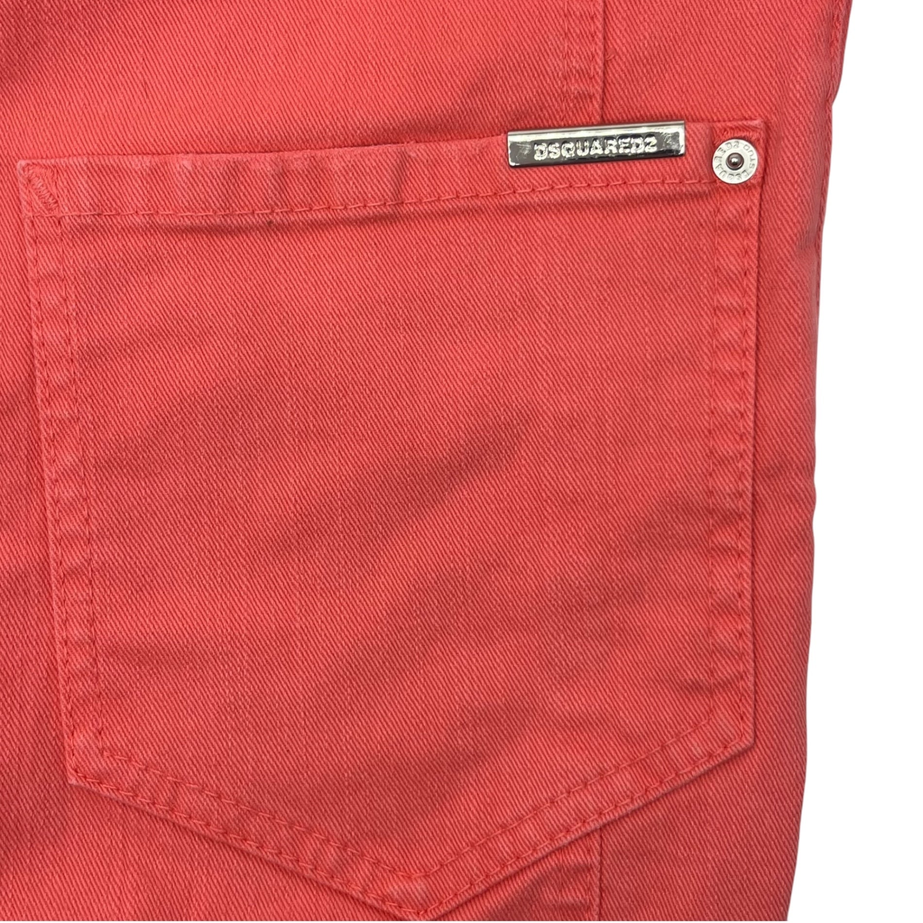 DSQUARED2(ディースクエアード) Tidy Biker Jean テディバイカー ピンクカラー スキニー デニム パンツ S71LB0115 46(M程度) ピンク