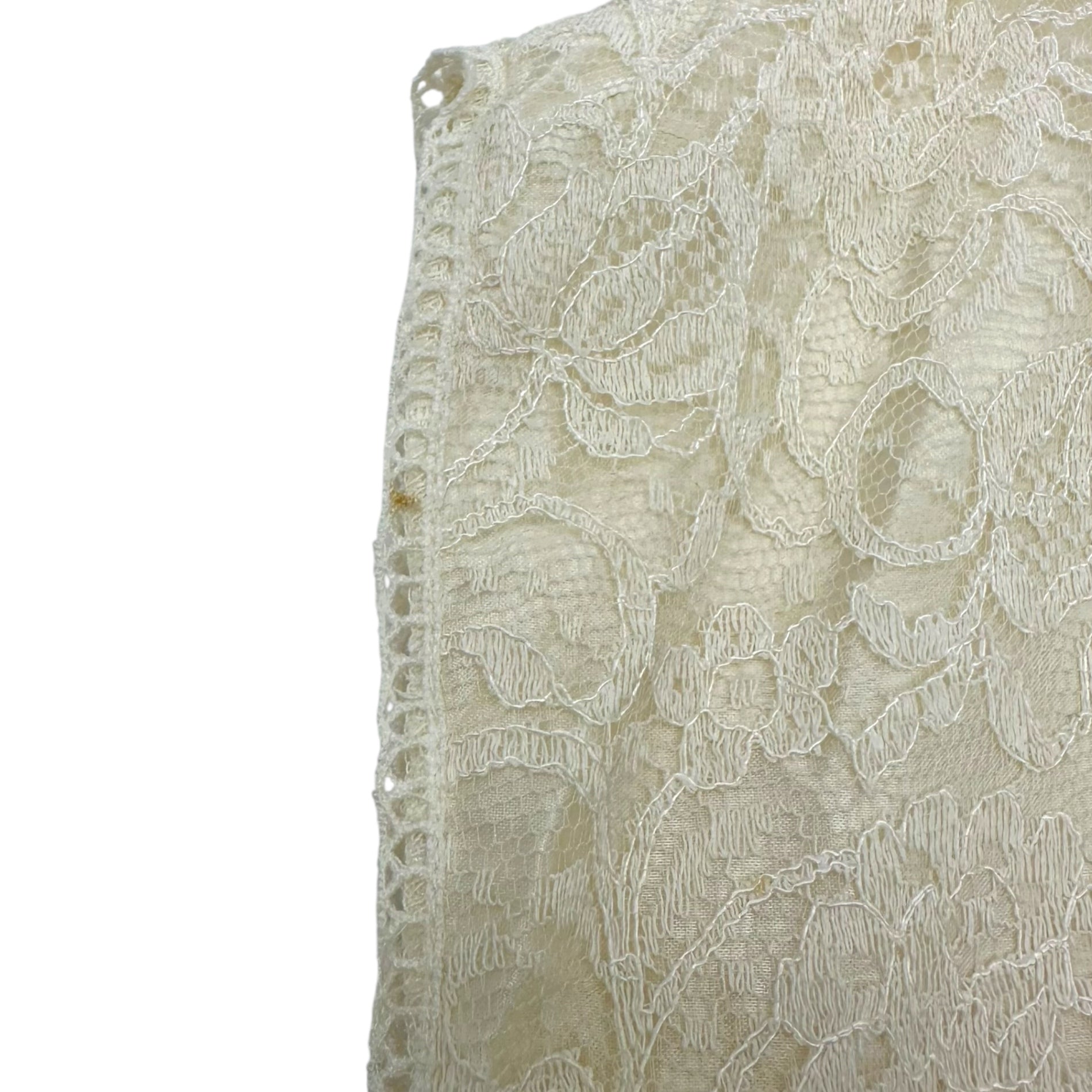 VINTAGE(ヴィンテージ) 60~'s all lace blouse 総レースブラウス FREE アイボリー