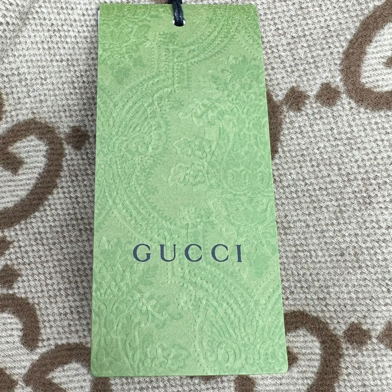 GUCCI(グッチ) 22AW Jumbo GG Canvas Wool Car Coat 698708 ZAIT6 ジャンボ GG キャンバス ウール コート 698708 48(ML程度) ベージュ ロゴ ロング