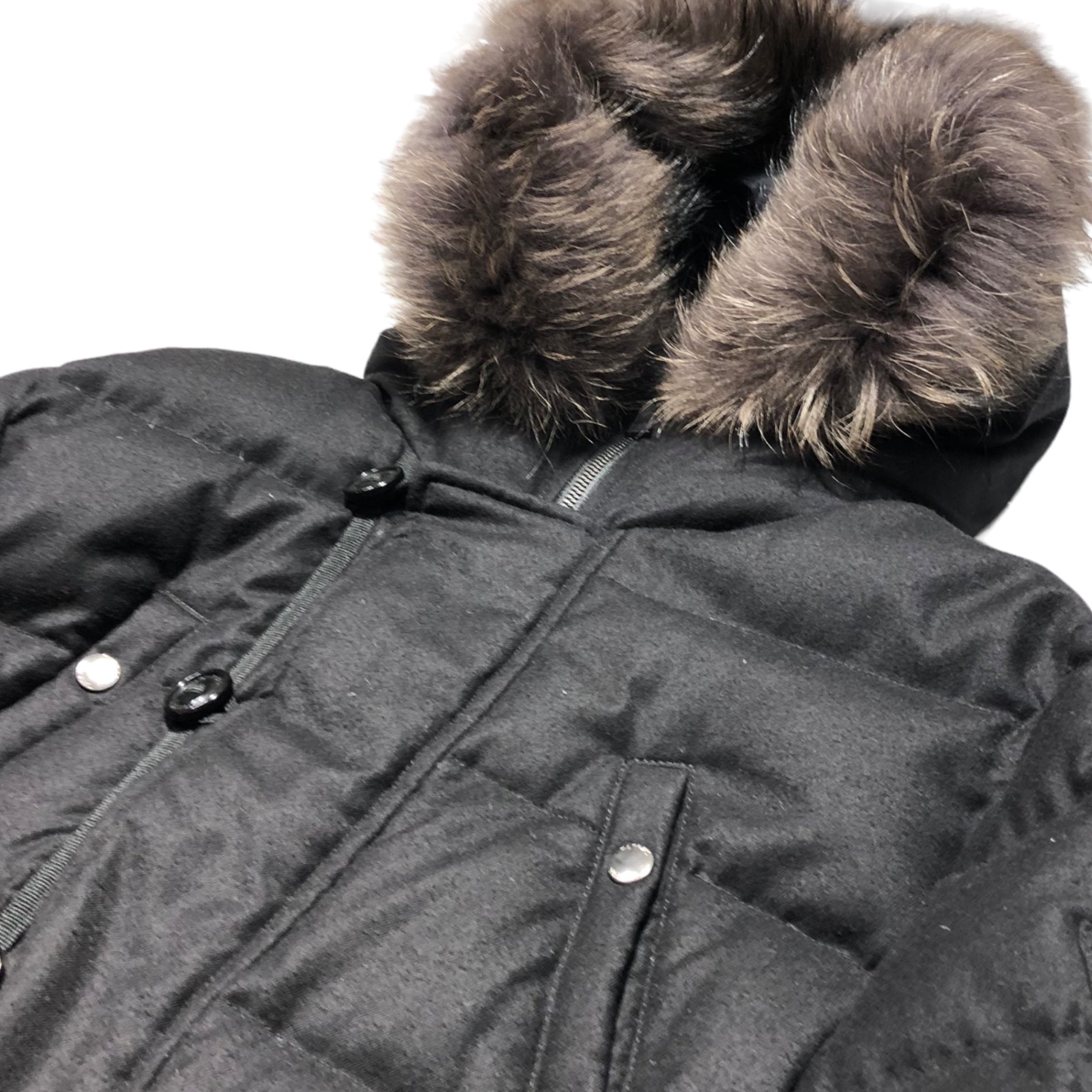 TATRAS(タトラス) R LINE DINANDO ディナンド ウール ナイロン ソリッド フーディ ダウン ブルゾン MTAT20A485-D 03(L程度) ブラック ジャケット