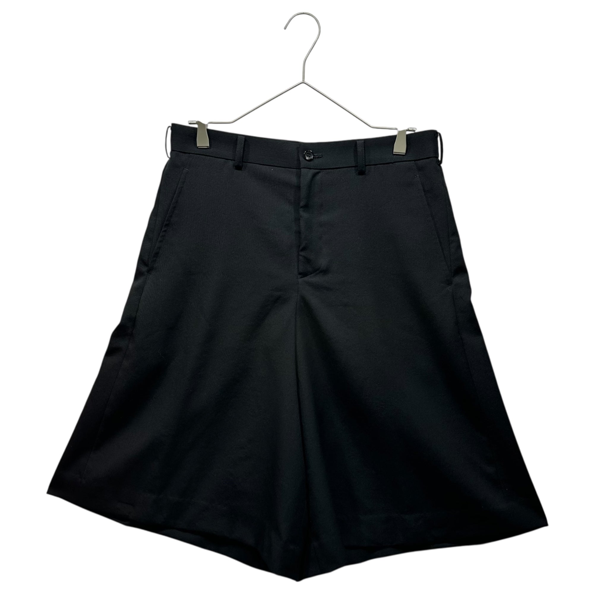 BLACK COMME des GARCONS(ブラックコムデギャルソン) 25SS Wool Gabardine Harem Half Pants ウール ギャバジン サルエル ハーフ パンツ 1O-P008 M ブラック AD2024