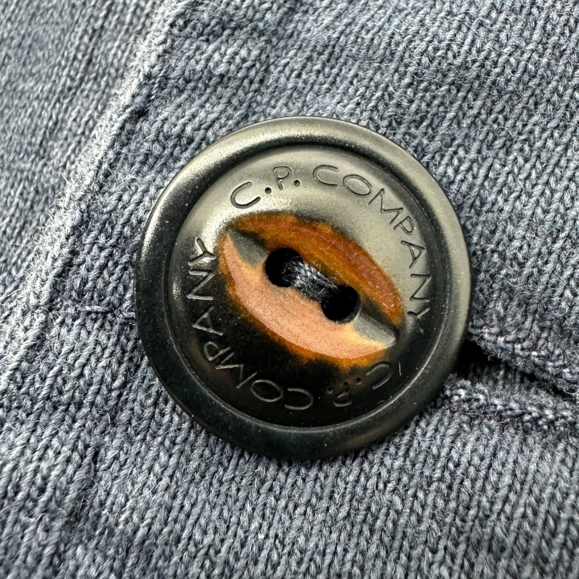 C.P.COMPANY(シーピーカンパニー) 2010~'s sweatshirt coverall jacket chinstrap logo スウェット カバーオール ジャケット チンストラップ ロゴ M ネイビー