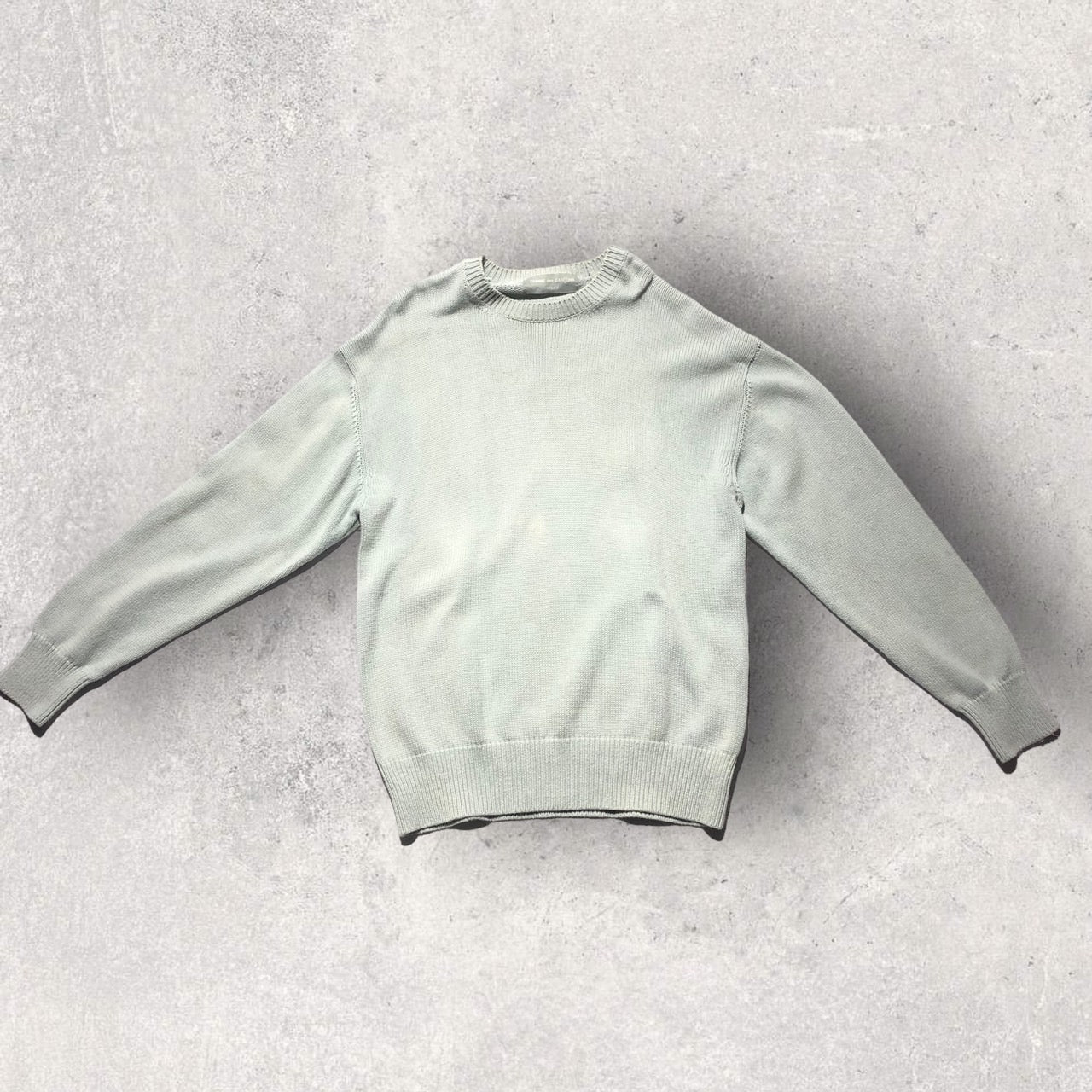 COMME des GARCONS HOMME(コムデギャルソンオム) 90'sコットンクルーネックニット HN-110270 表記なし(M程度) ブルー AD1992 田中オム