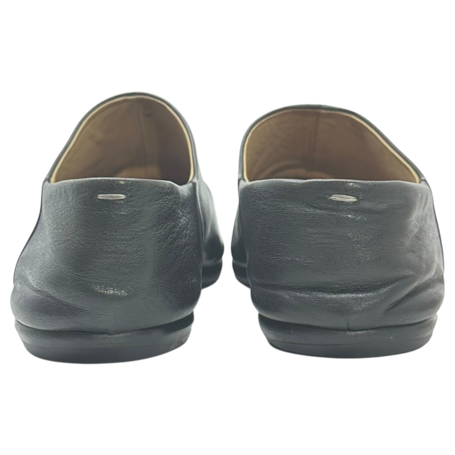 MAISON MARGIELA(メゾンマルジェラ) Tabi Babouche 足袋 バブーシュ レザー スリッポン 42(27.0cm程度) ブラック