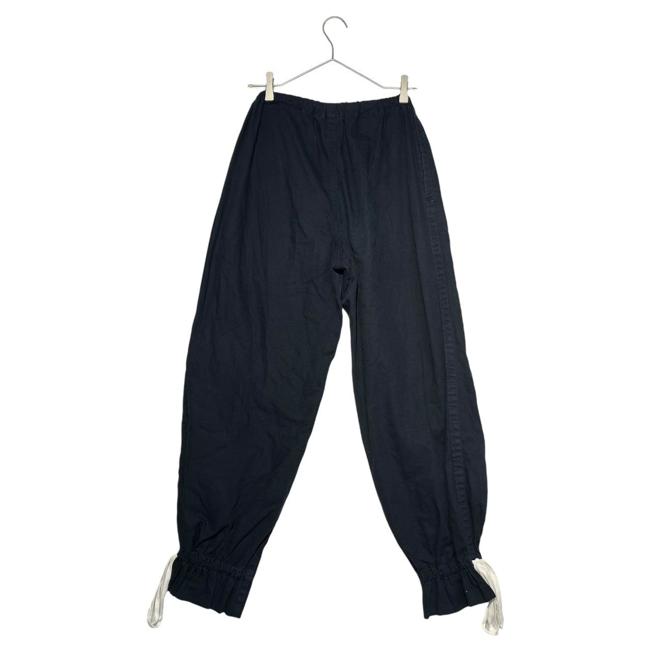 tricot COMME des GARCONS(トリココムデギャルソン) 90's~00's hem lace-up parachute pants 裾 レース アップ パラシュート パンツ TF-P017-2 表記無し(FREE) ネイビー サンプル品