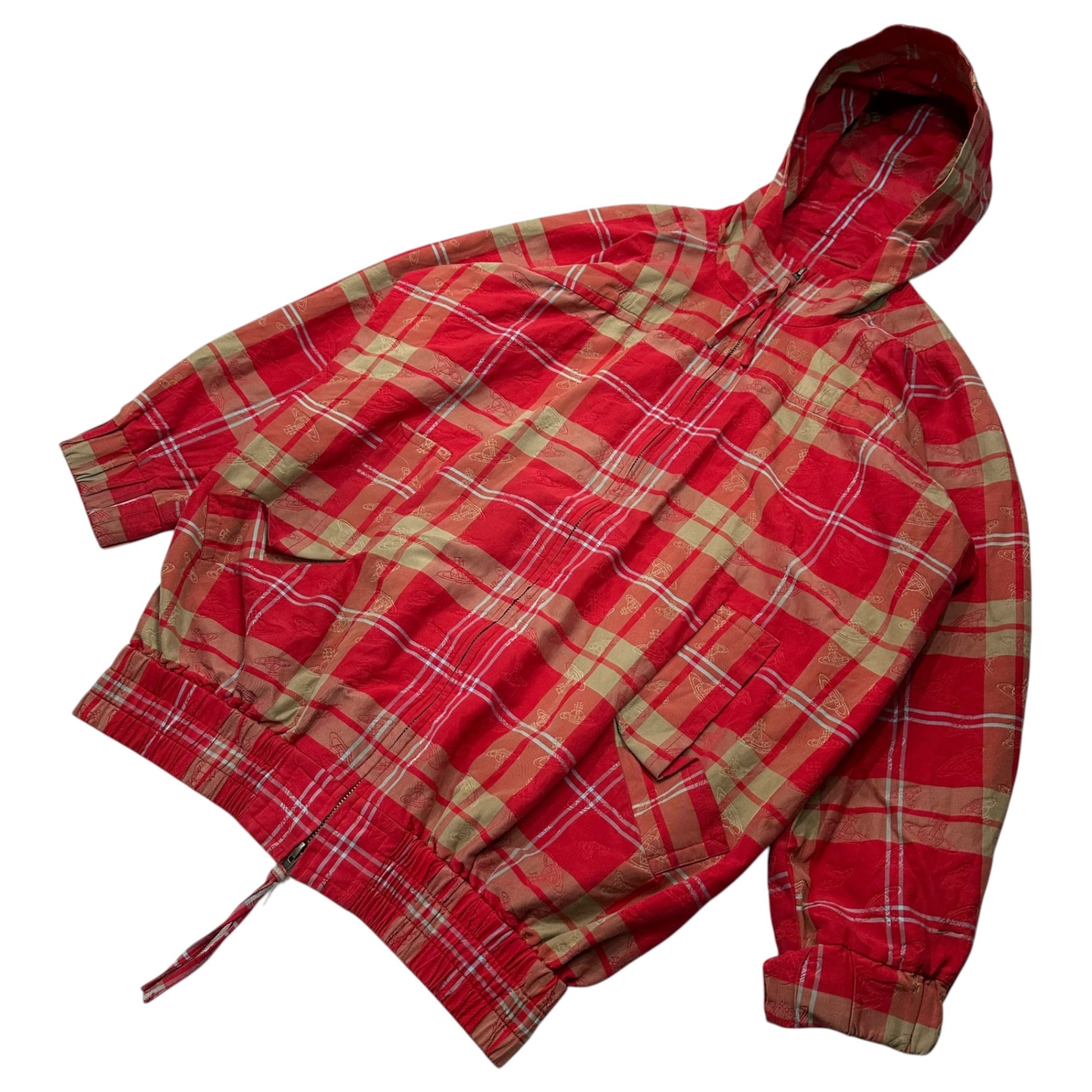 Vivienne Westwood RED LABEL(ヴィヴィアンウエストウッドレッドレーベル) Orb Design Hooded Zip-Up Jacket オーブ デザイン フーデッド ジップアップ ジャケット 16-12-421001 00 レッド