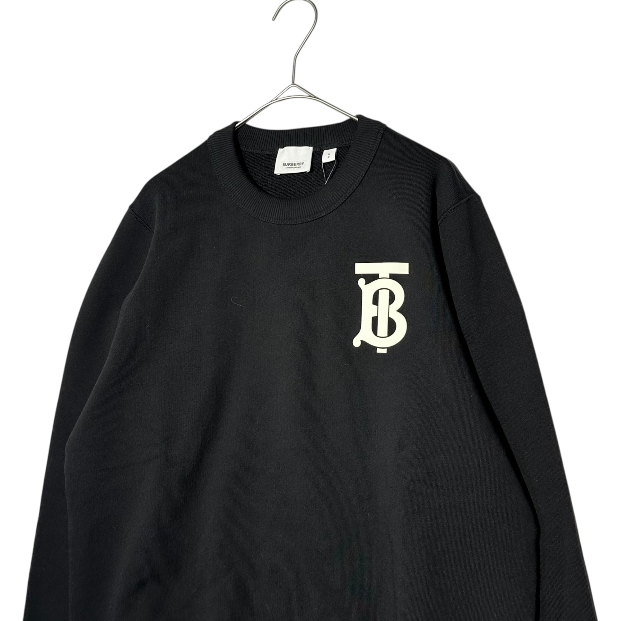 BURBERRY(バーバリー) TB Logo Crewneck Sweatshirt ロゴ クルーネック スウェット 8024346 S ブラック