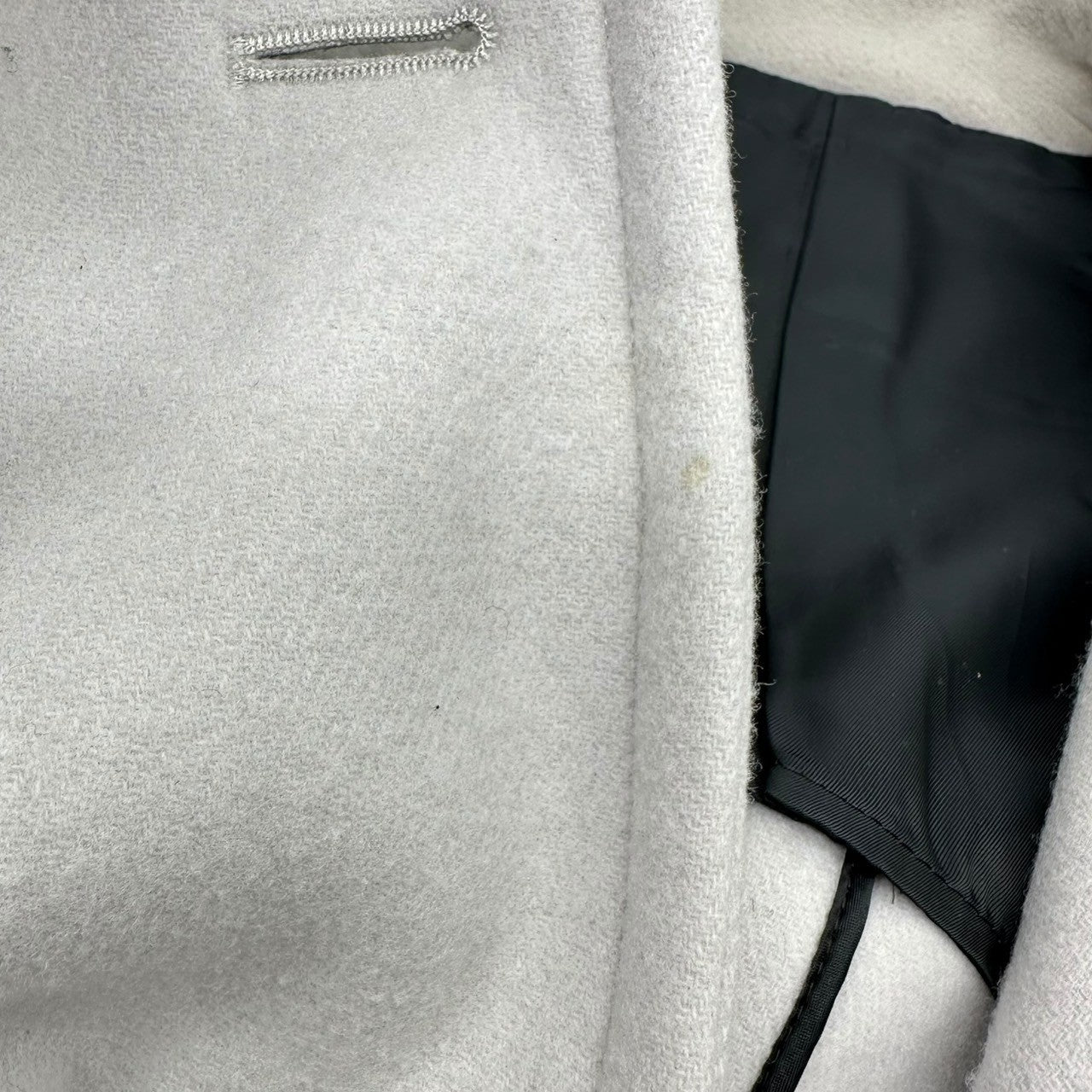 THE RERACS(ザリラクス) Melton peacoat メルトン Pコート S ライトグレー