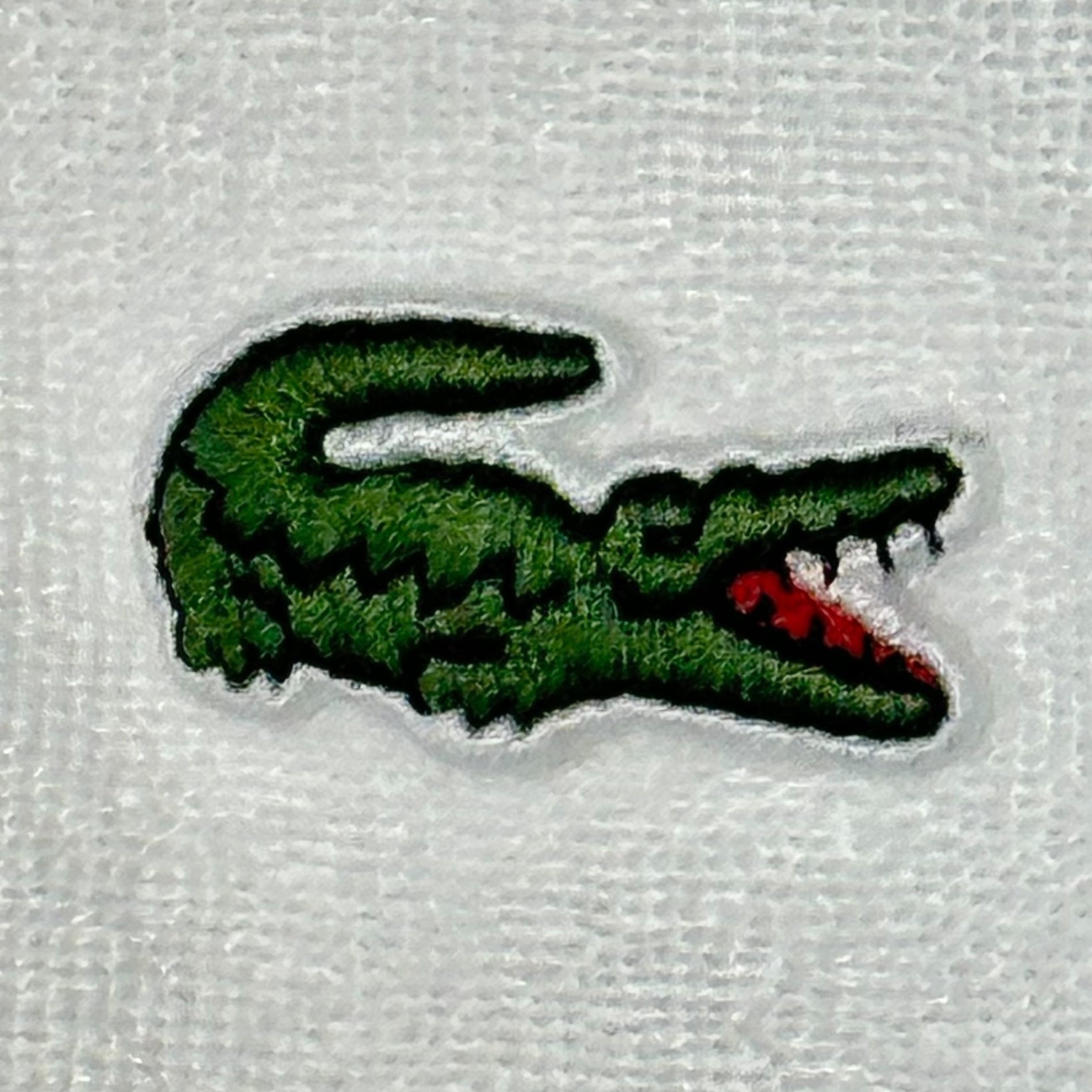 LACOSTE(ラコステ) Cotton Fleece Blend Regular Fit Polo Shirt コットン フリース ブレンド レギュラー フィット ポロシャツ PH5474 US S(JP M程度) ホワイト パイル 生地