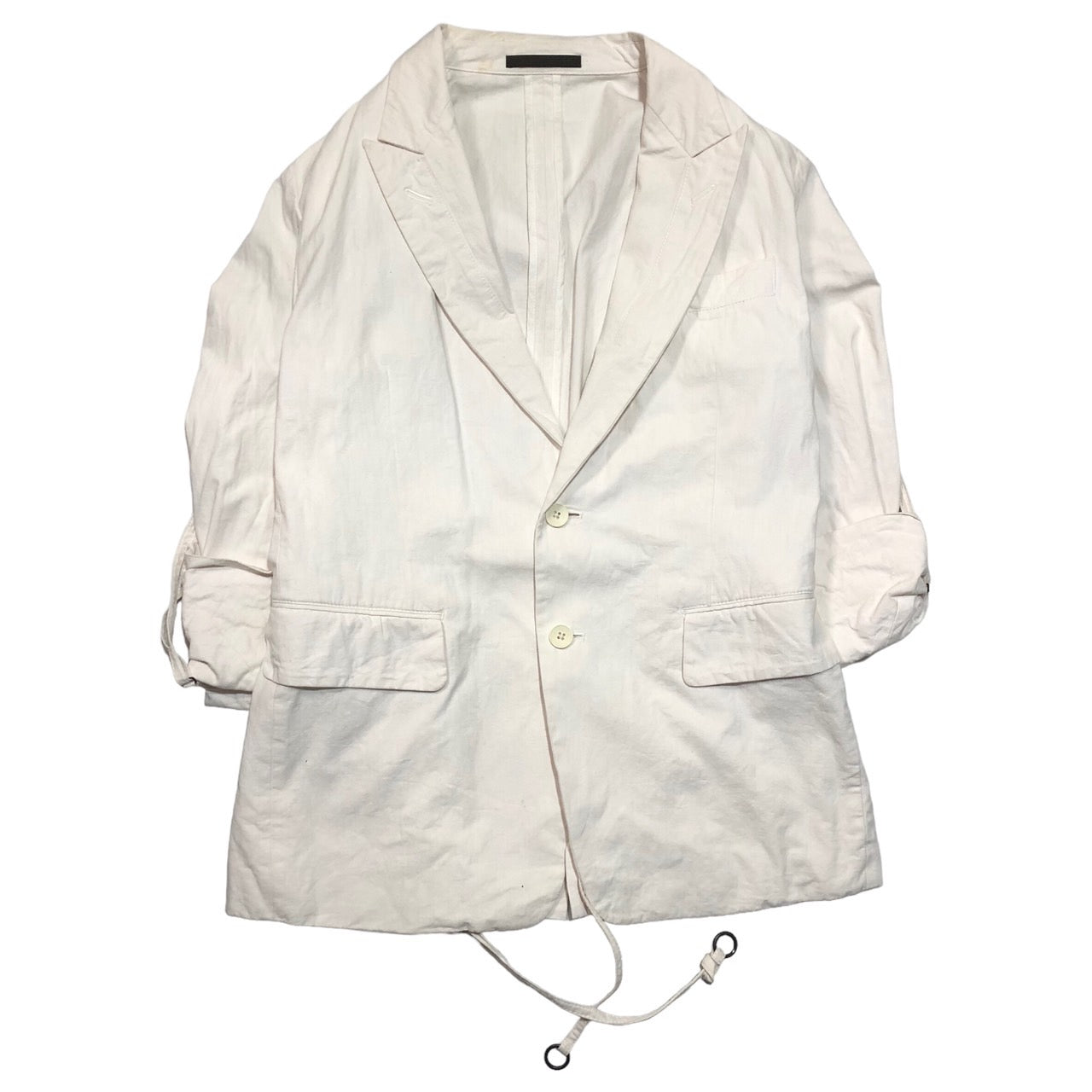 Y's for men(ワイズフォーメン) 90's ~ 00's cotton bondage jacket コットン ボンテージ ジャケット SIZE 1(S~M程度) オフホワイト