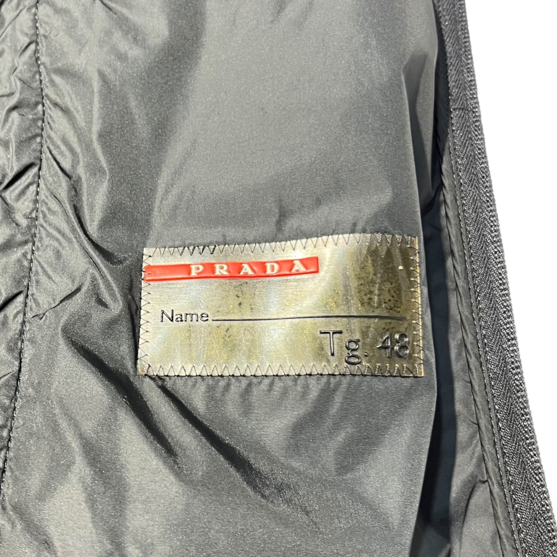 PRADA SPORT(プラダスポーツ) 00's Different fabric switching Fleece jacket 異素材 切替 フリース ジャケット 48(L程度) ブラック Y2K テック ナイロン