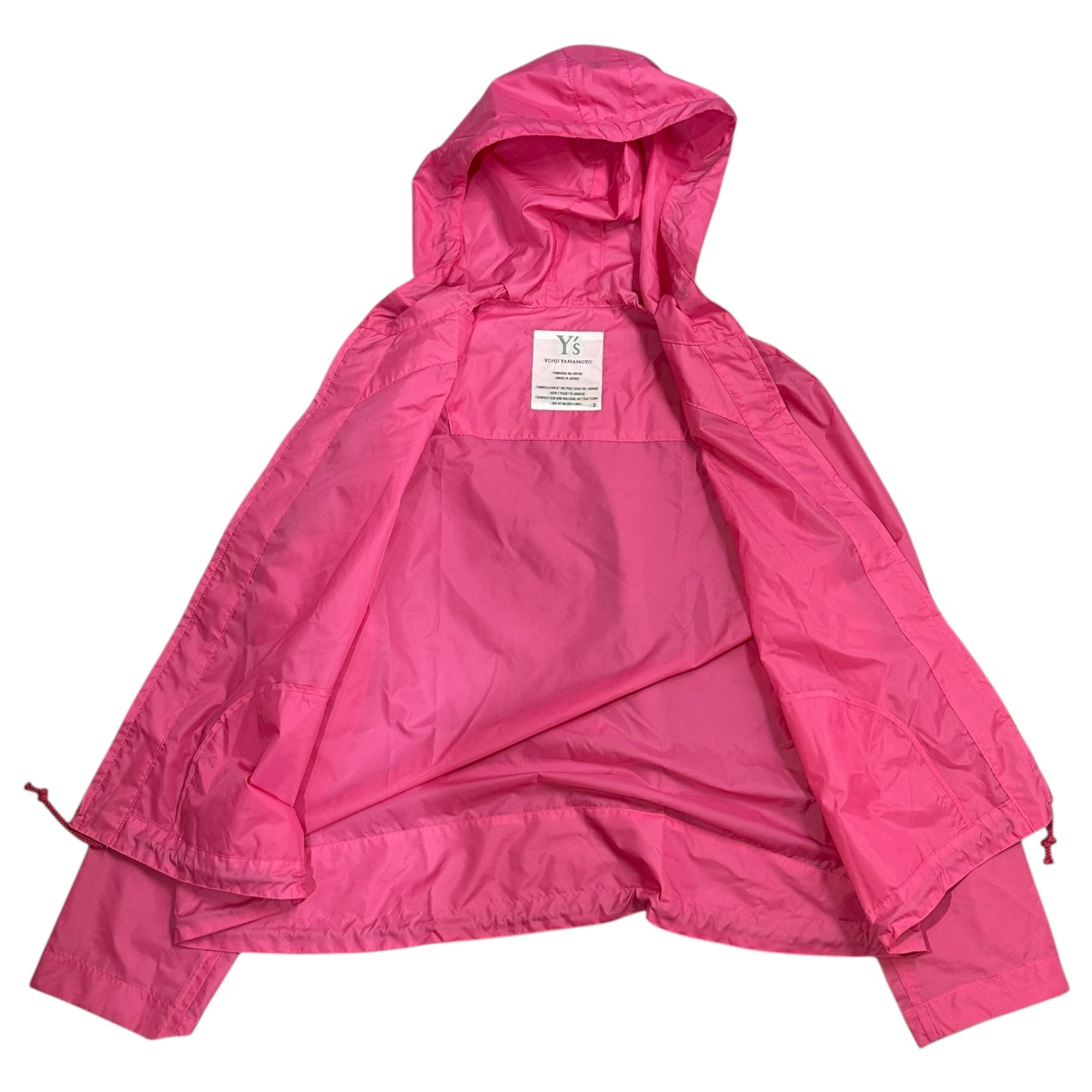 Y's(ワイズ) Zip-up rain jacket ジップアップ レインパーカー 2(M程度) ピンク
