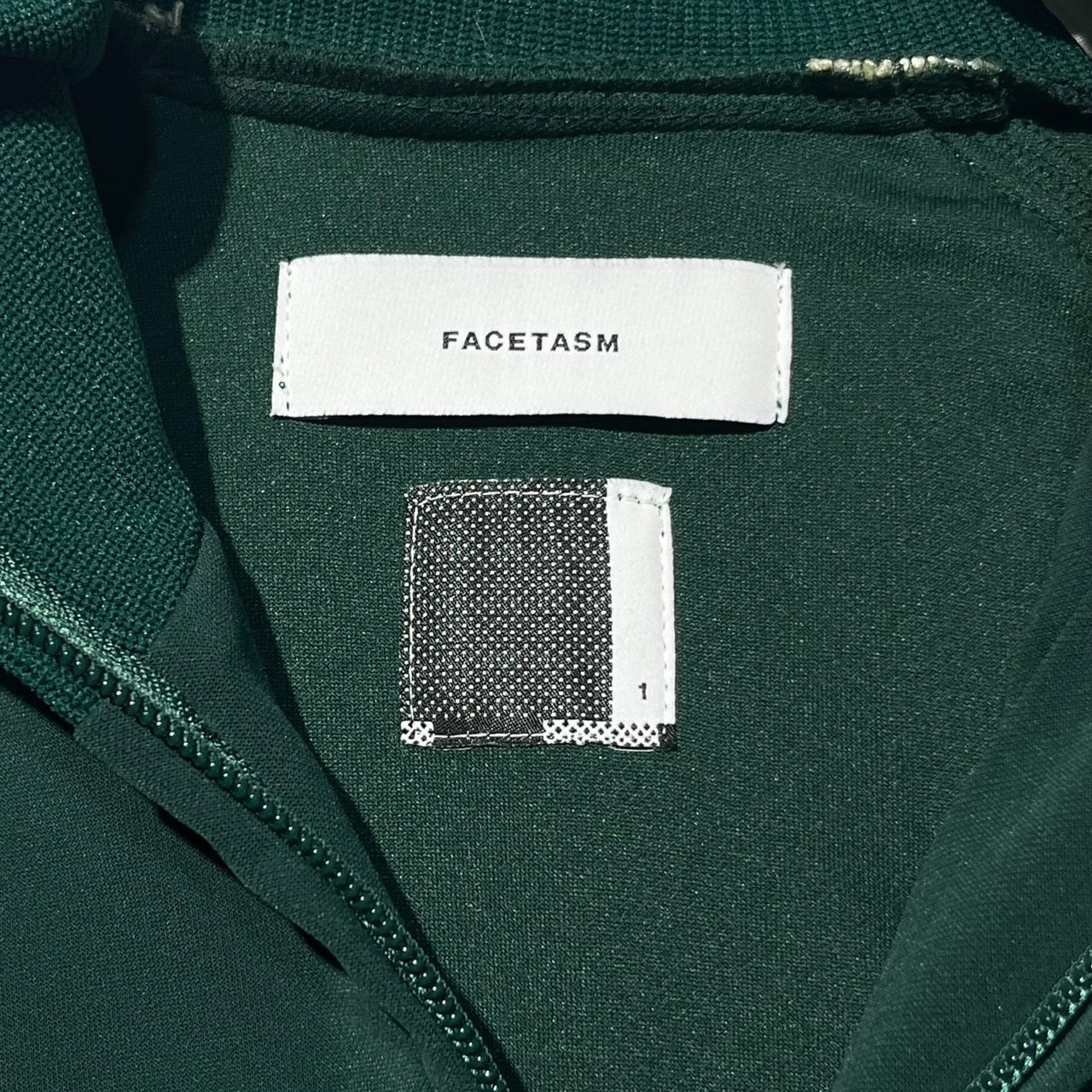 FACETASM(ファセッタズム) PLEATED SLEEVE TRACK JACKET/トラックジャケット FNT-JK-W03 1(Sサイズ程度) グリーン