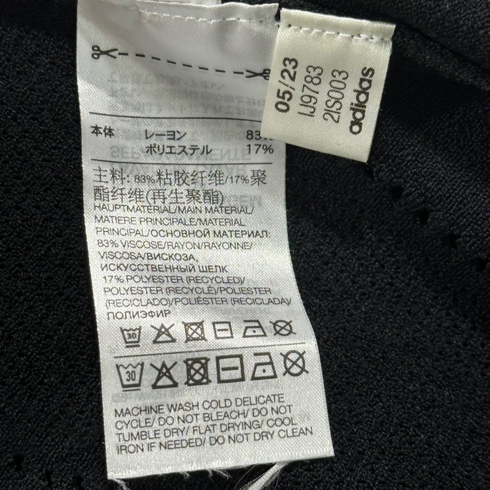 Y-3(ワイスリー) INGESAN KNIT CUT OUT TEE インゲサン ニット カットアウト 長袖 Tシャツ IJ9783 S ブラック