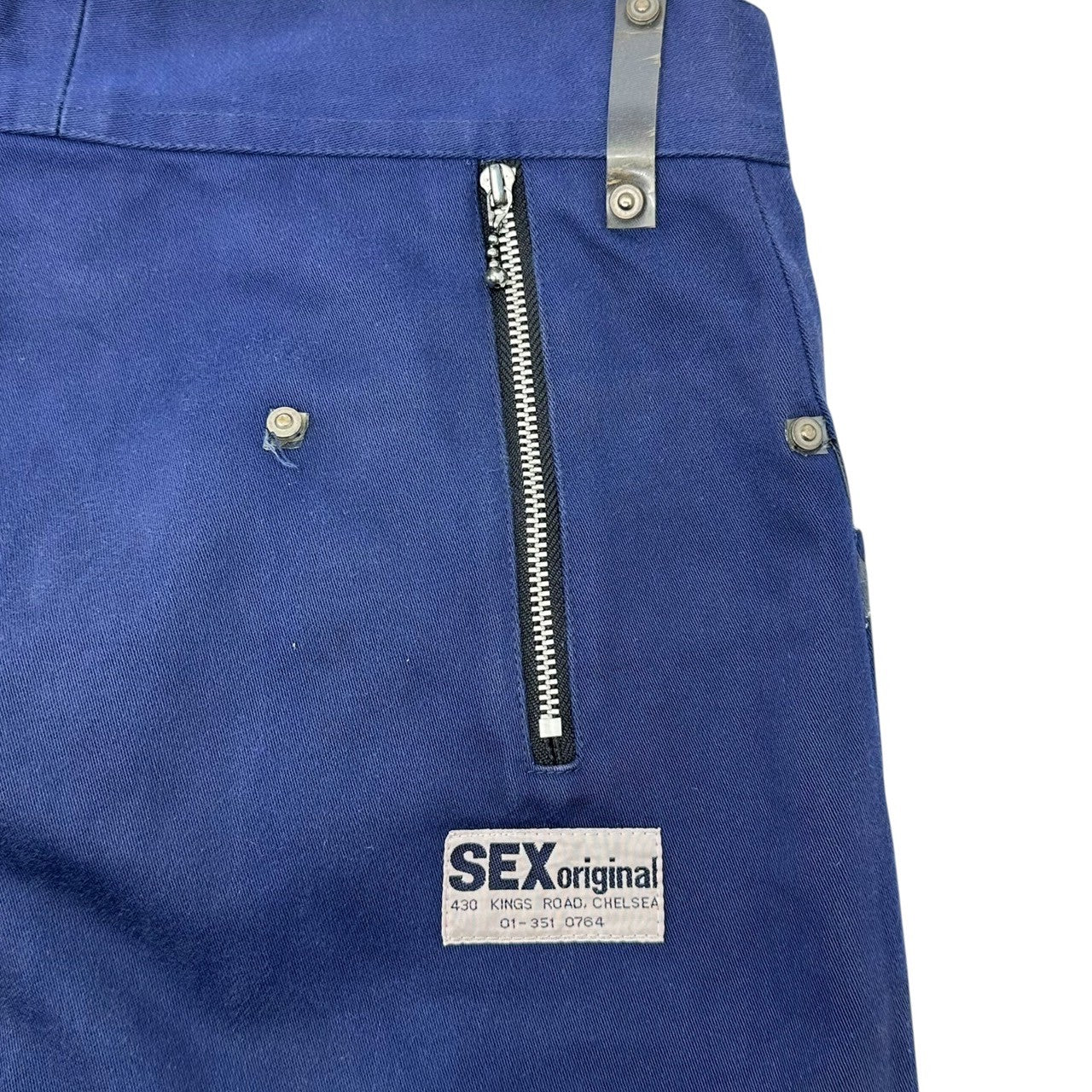 SEDITIONARIES(セディショナリーズ) 666 SEX original Vinyl pocket trousers ビニール ポケット トラウザー パンツ L ネイビー