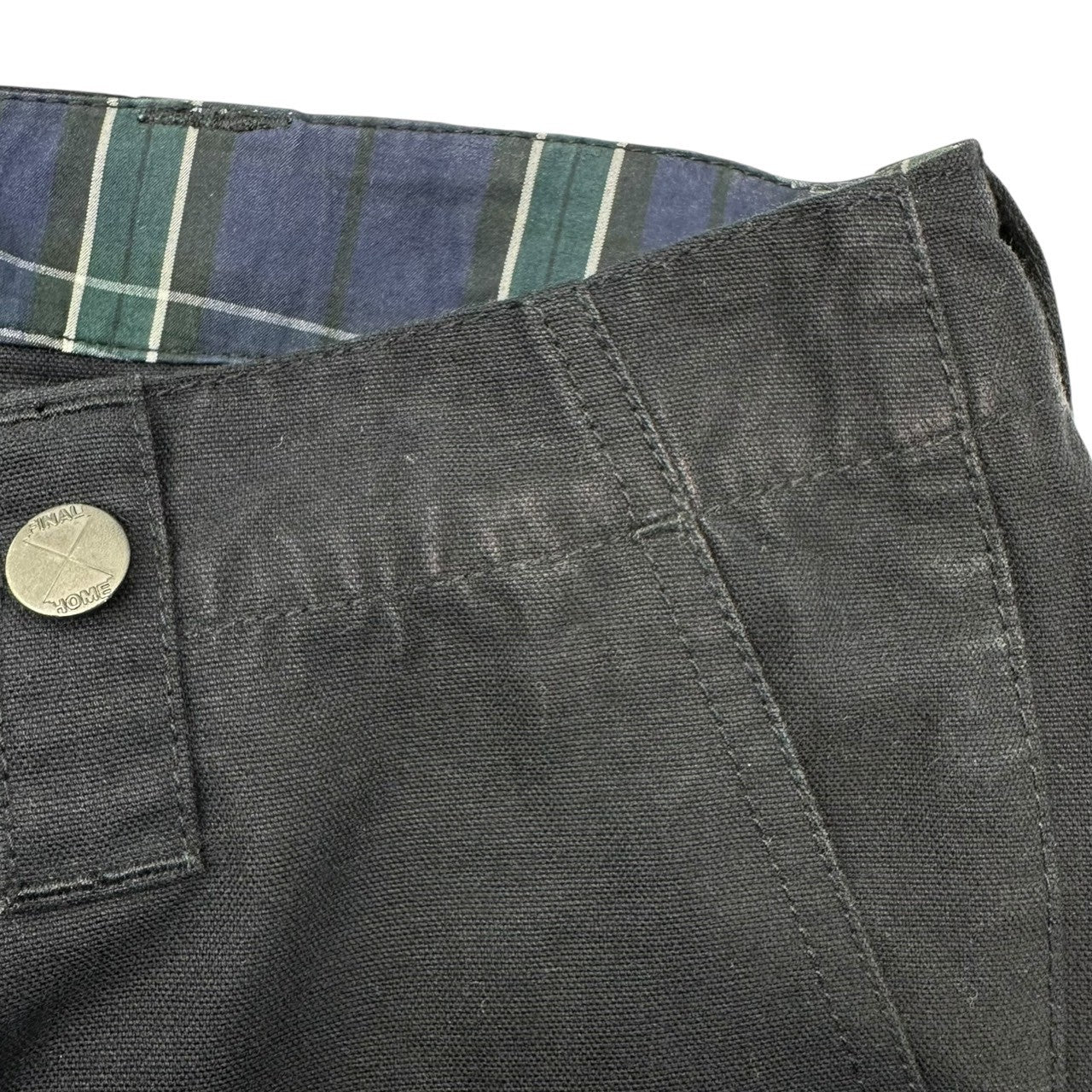 FINAL HOME(ファイナルホーム) 08's Waist Layered Type Cotton Straight Pants ウエスト レイヤード タイプ コットン ストレート パンツ FH81FF027 S ネイビー