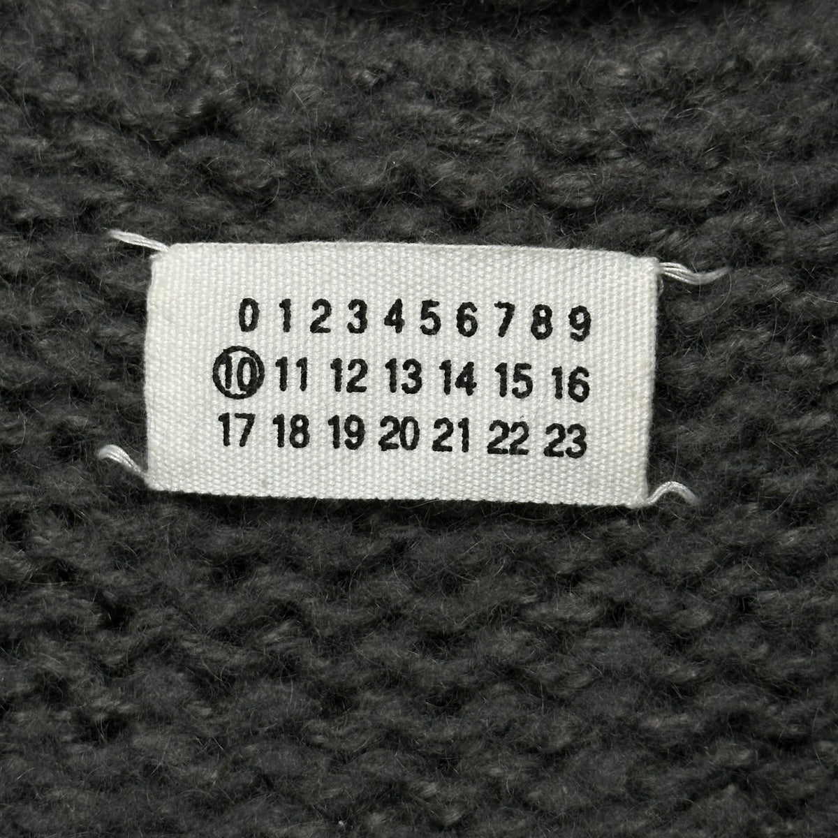 Maison Martin Margiela(メゾン マルタンマルジェラ) 2005AW Big-Button Loose-Knit Mohair Cardigan ビッグ ボタン ローゲージ モヘア カーディガン 30 YG013 S グレー 00’s 本人期 ニット