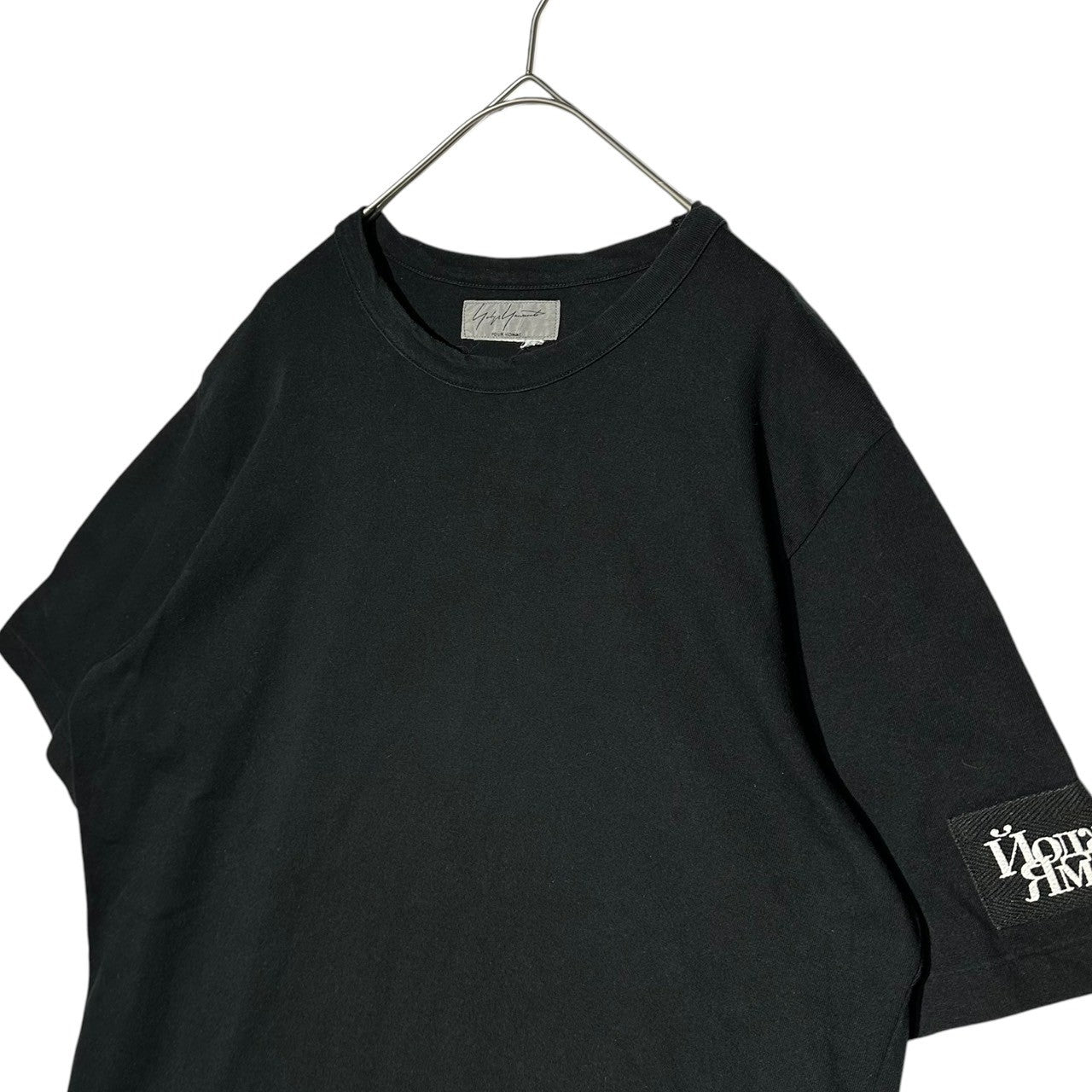 YOHJI YAMAMOTO POUR HOMME(ヨウジヤマモトプールオム) Sleeve Patch Crew Neck T-Shirt 袖 パッチ クルーネック Tシャツ M ブラック